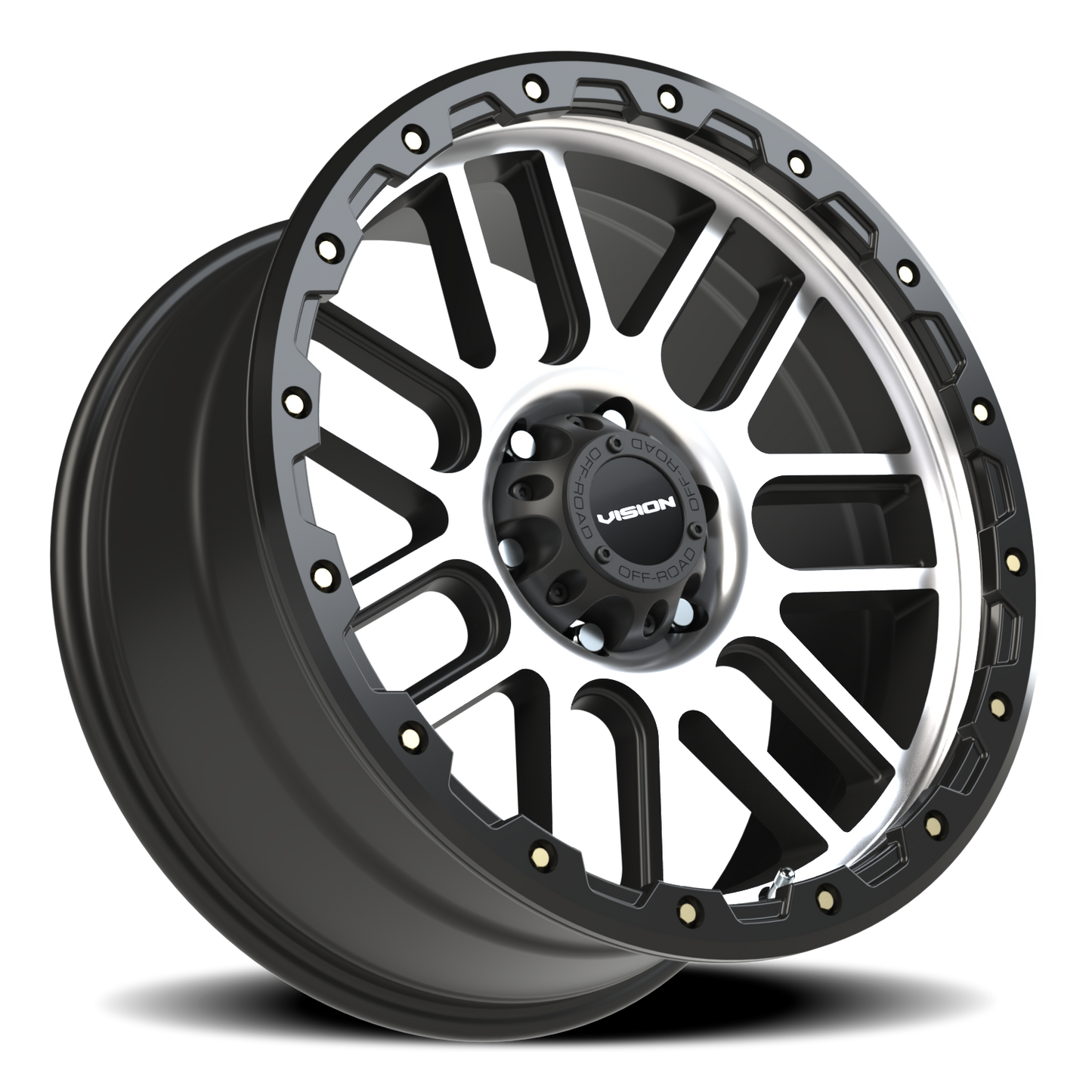 Vision Nemesis 20X9 Matte Black Machined Face Wheel