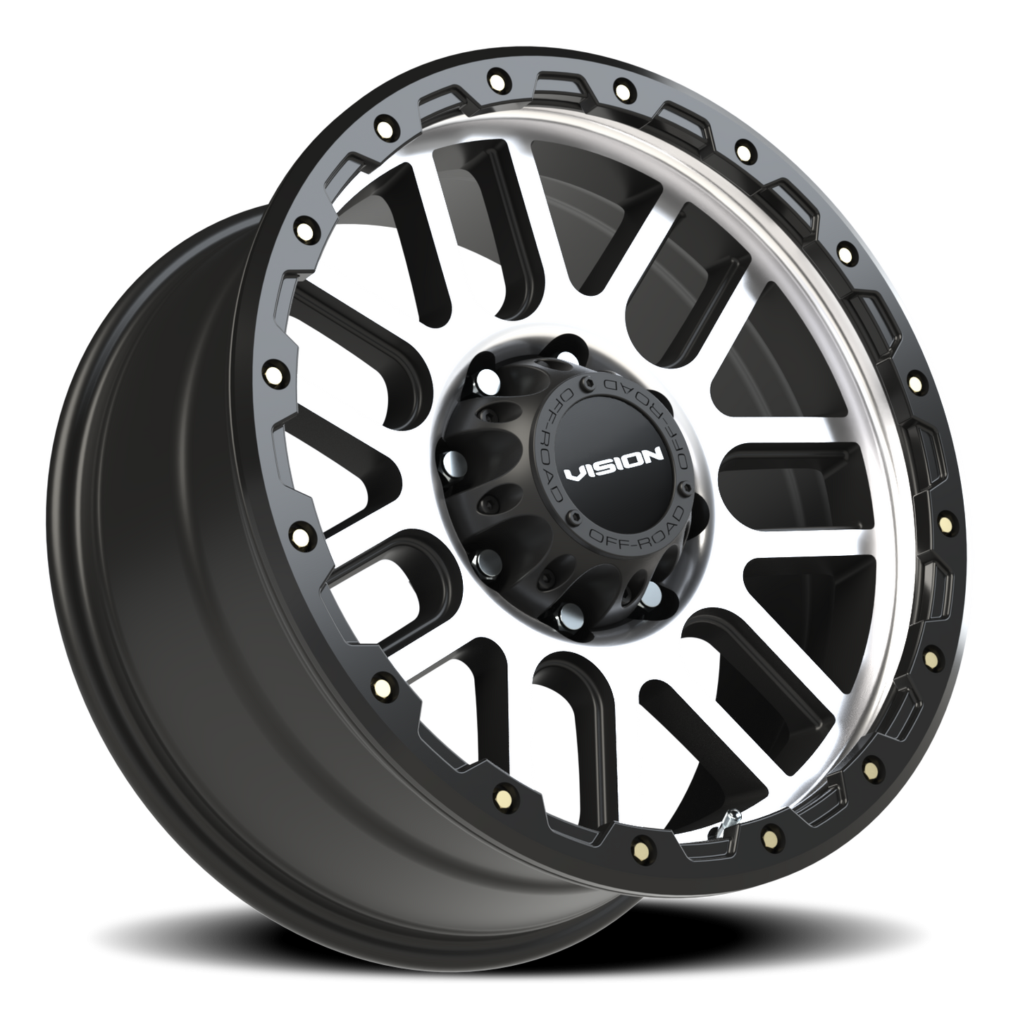 Vision Nemesis 20X9 Matte Black Machined Face Wheel