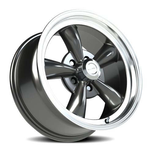 Vision 5 17X9 Gunmetal Machined Lip Wheel
