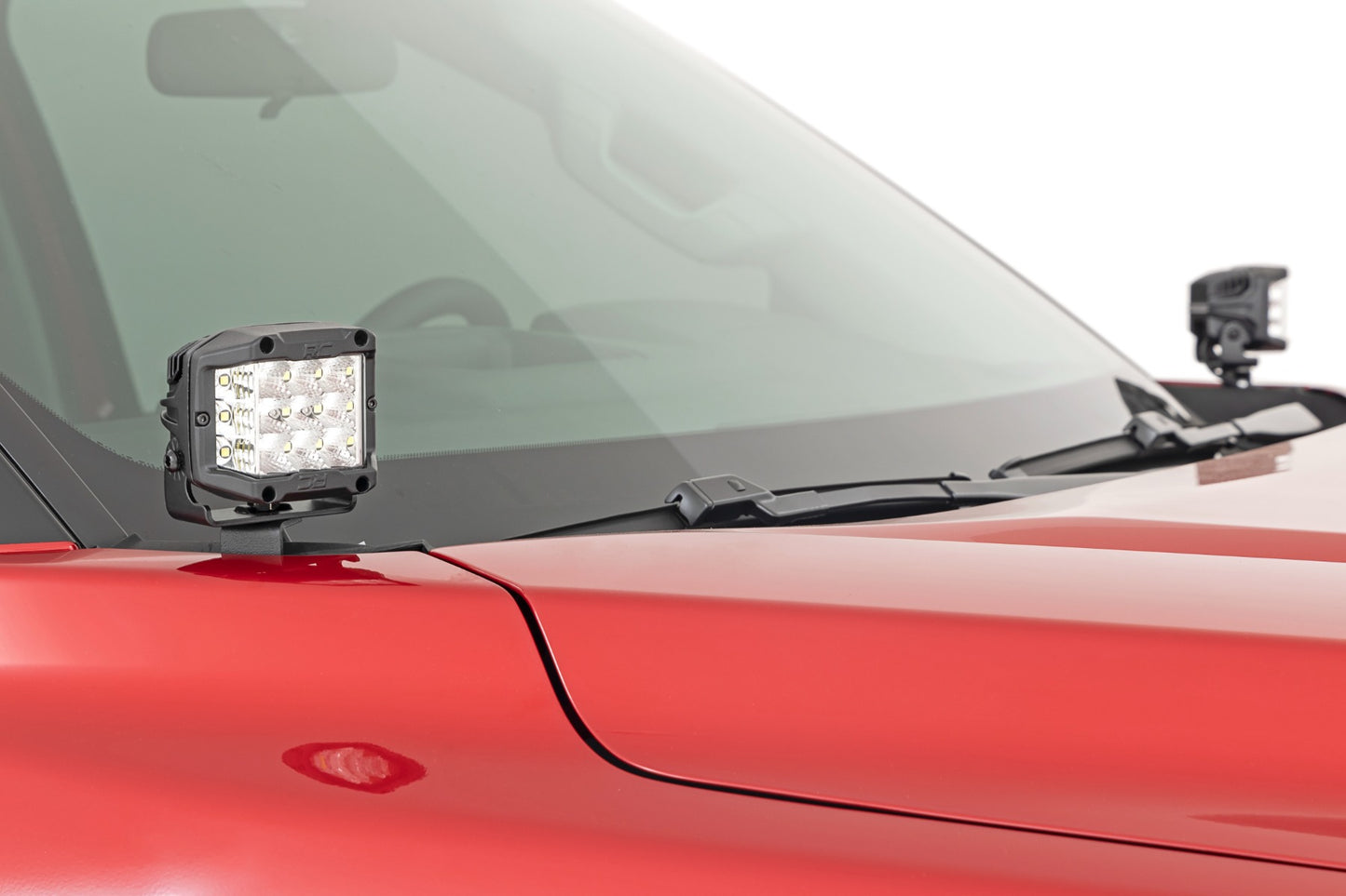LED Light Kit | Ditch Mount | 2" Black Pair | Flood | Toyota Tundra (22-26)