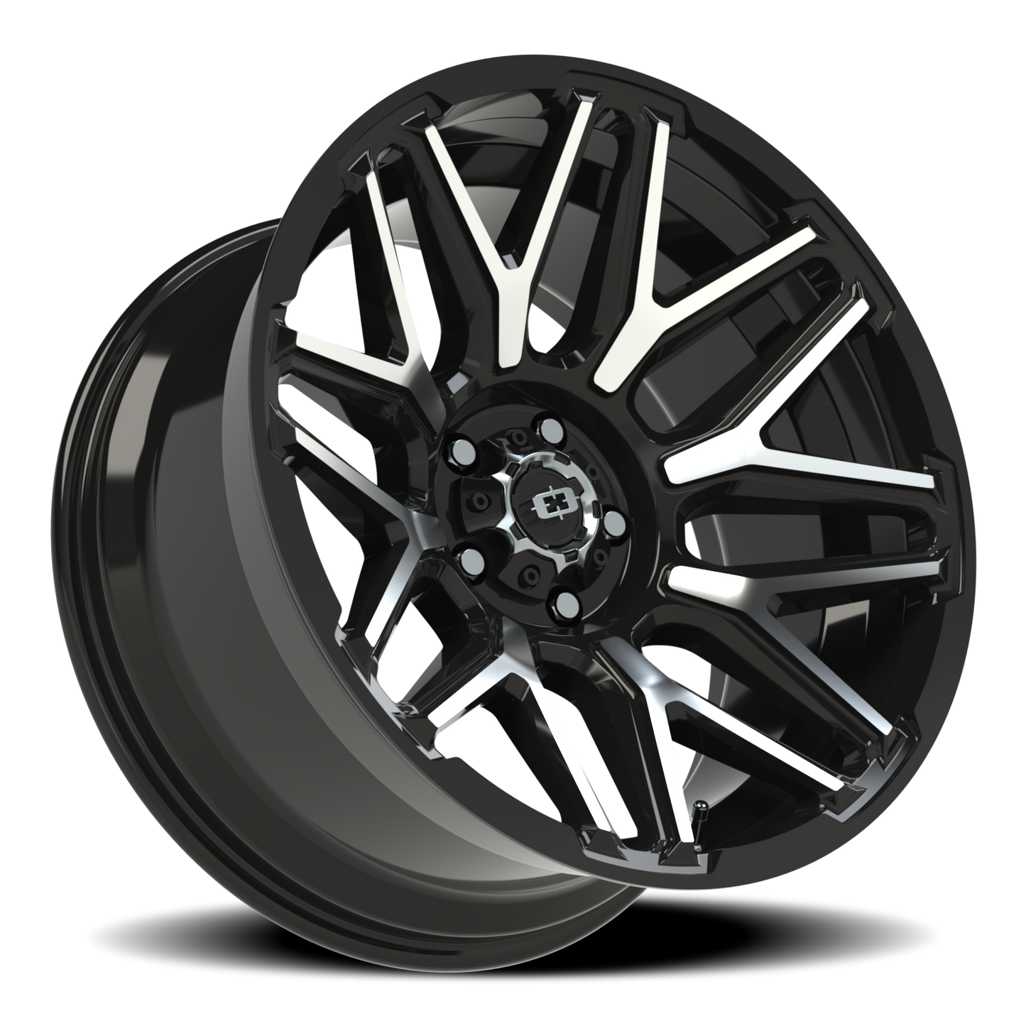 Vision Rekluse 20X10 Gloss Black Machined Face Wheel