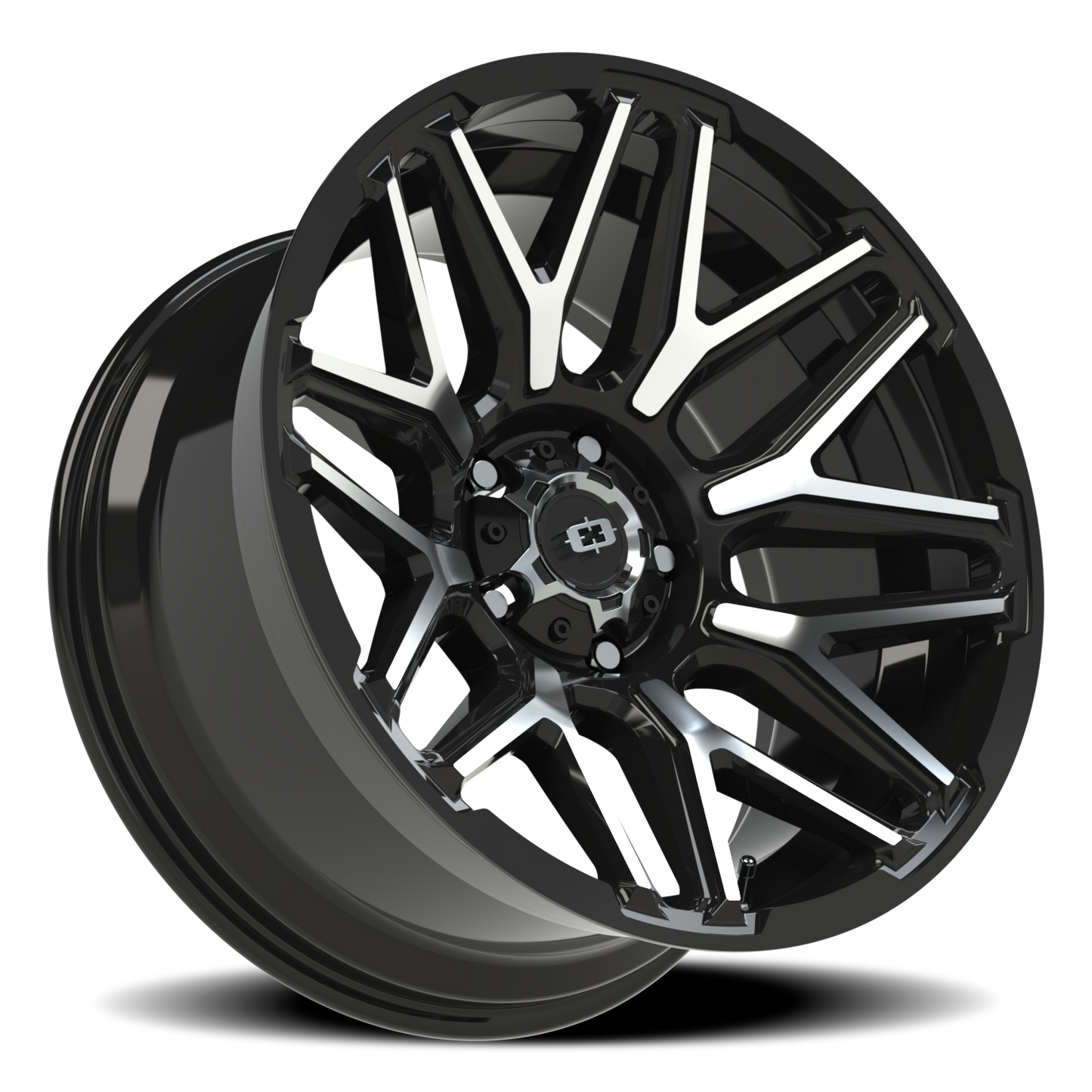 Vision Rekluse 20X10 Gloss Black Machined Face Wheel