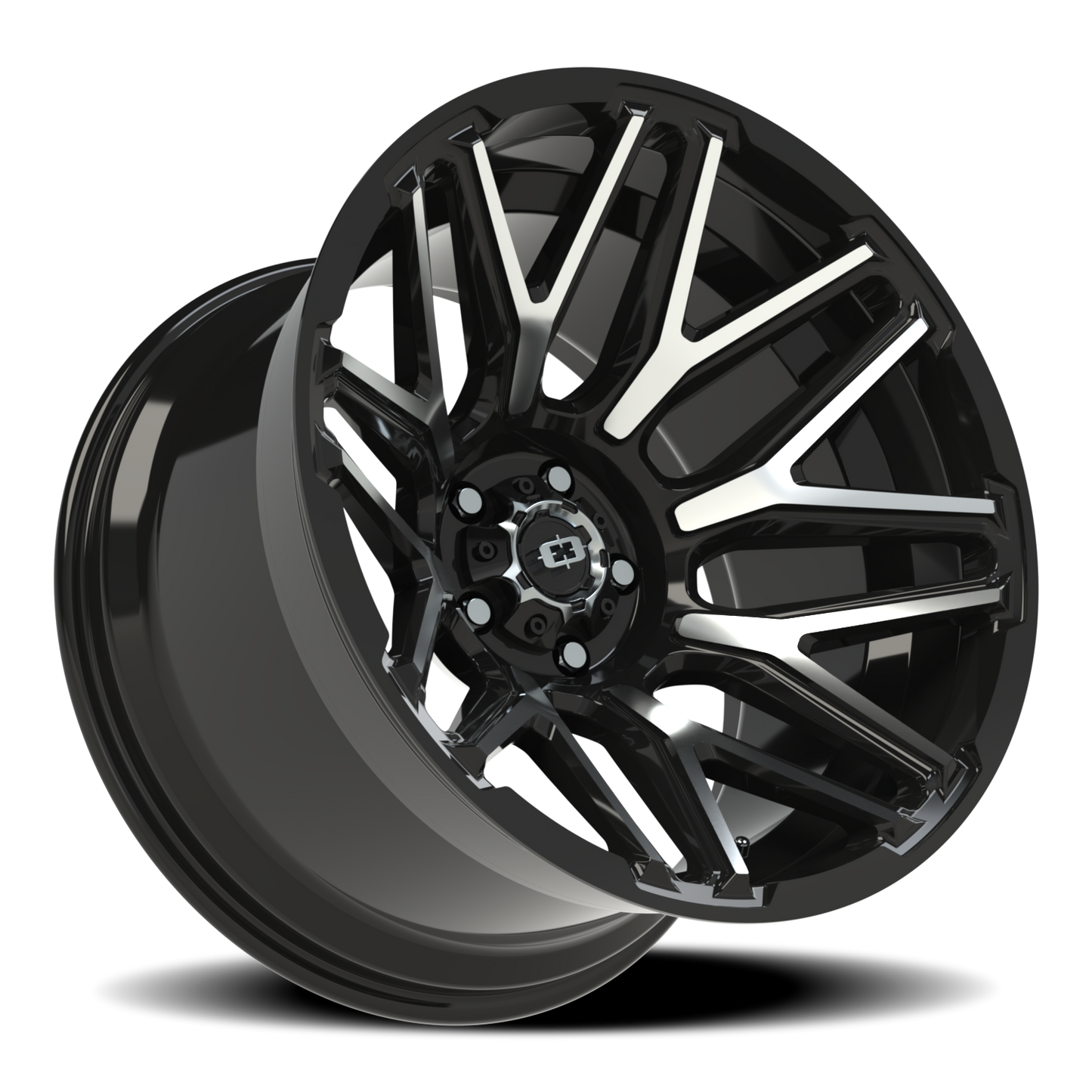 Vision Rekluse 20X12 Gloss Black Machined Face Wheel