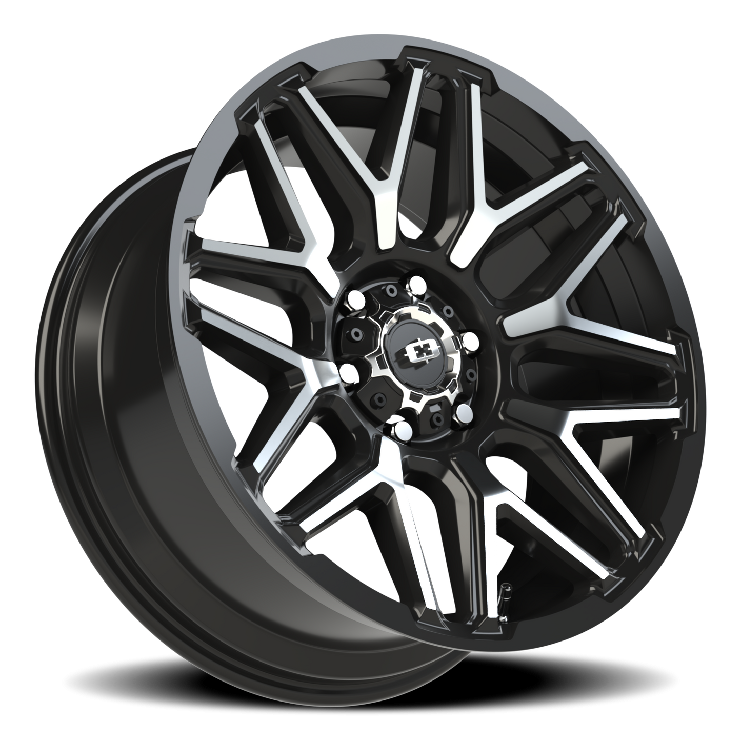 Vision Rekluse 20X9 Gloss Black Machined Face Wheel