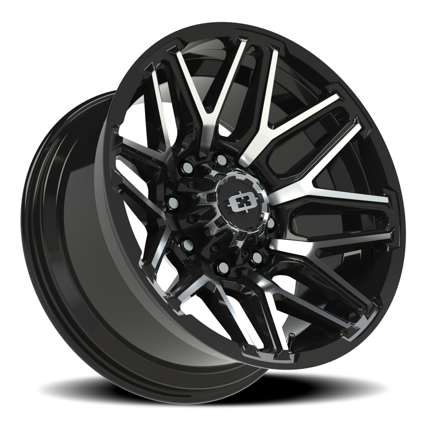 Vision Rekluse 20X10 Gloss Black Machined Face Wheel