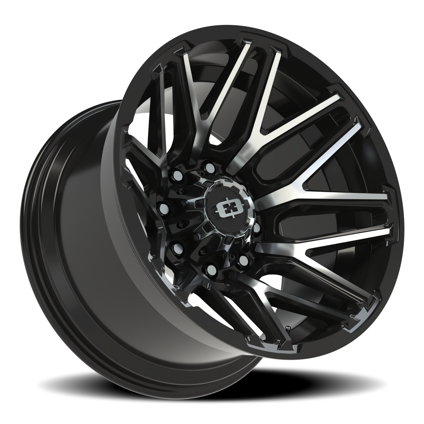 Vision Rekluse 20X12 Gloss Black Machined Face Wheel