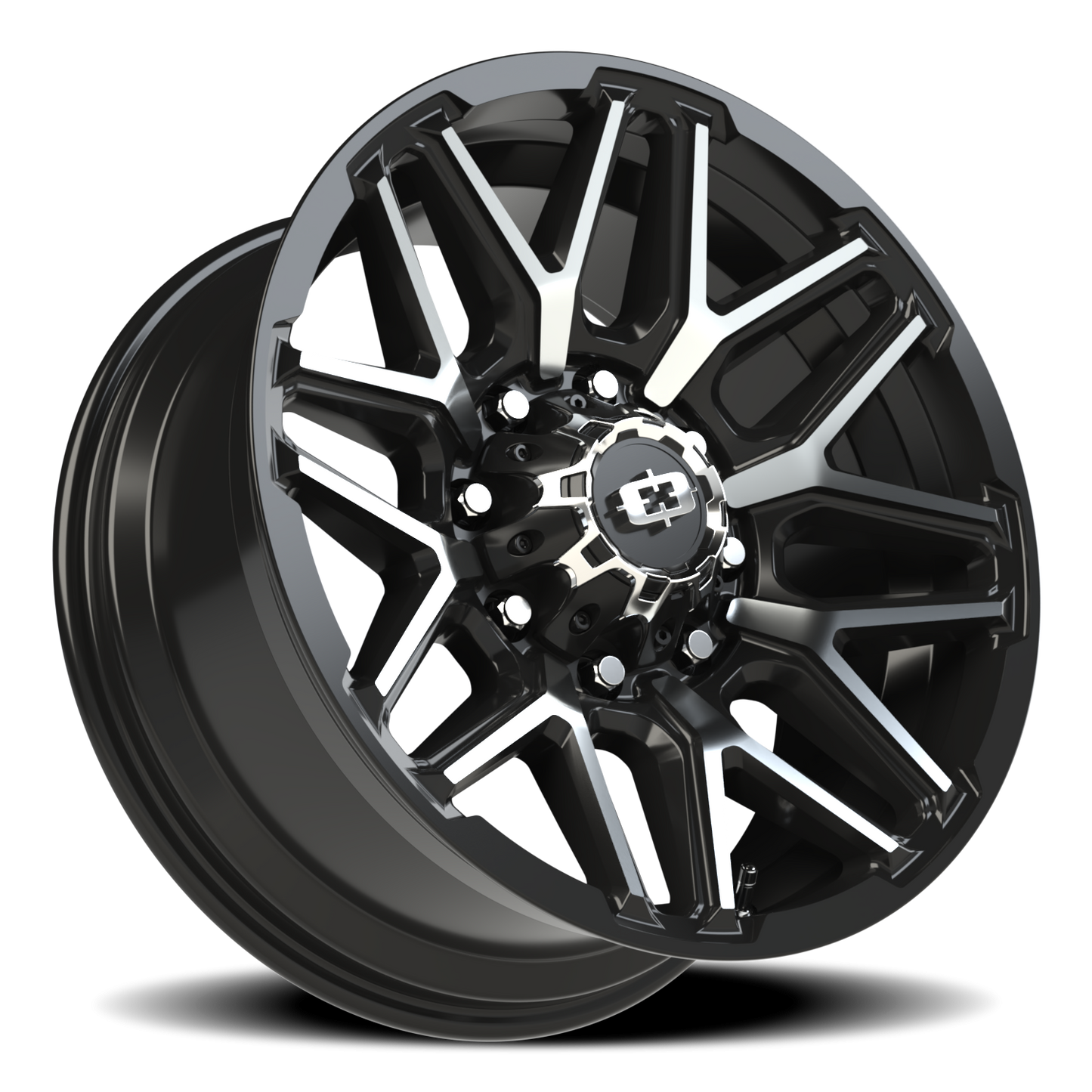 Vision Rekluse 20X9 Gloss Black Machined Face Wheel