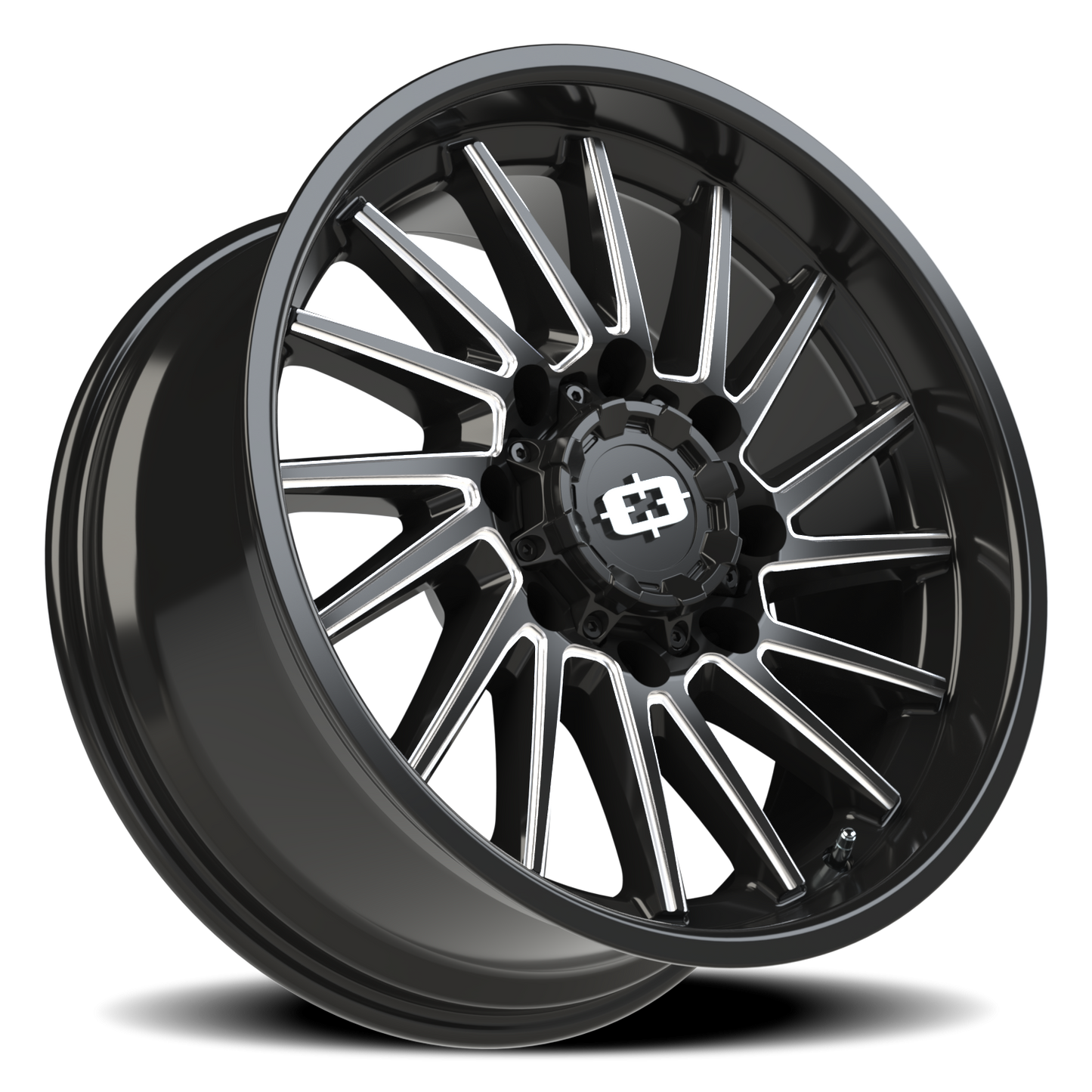 Vision Rapier 20X9 Gloss Black Milled Spoke Wheel