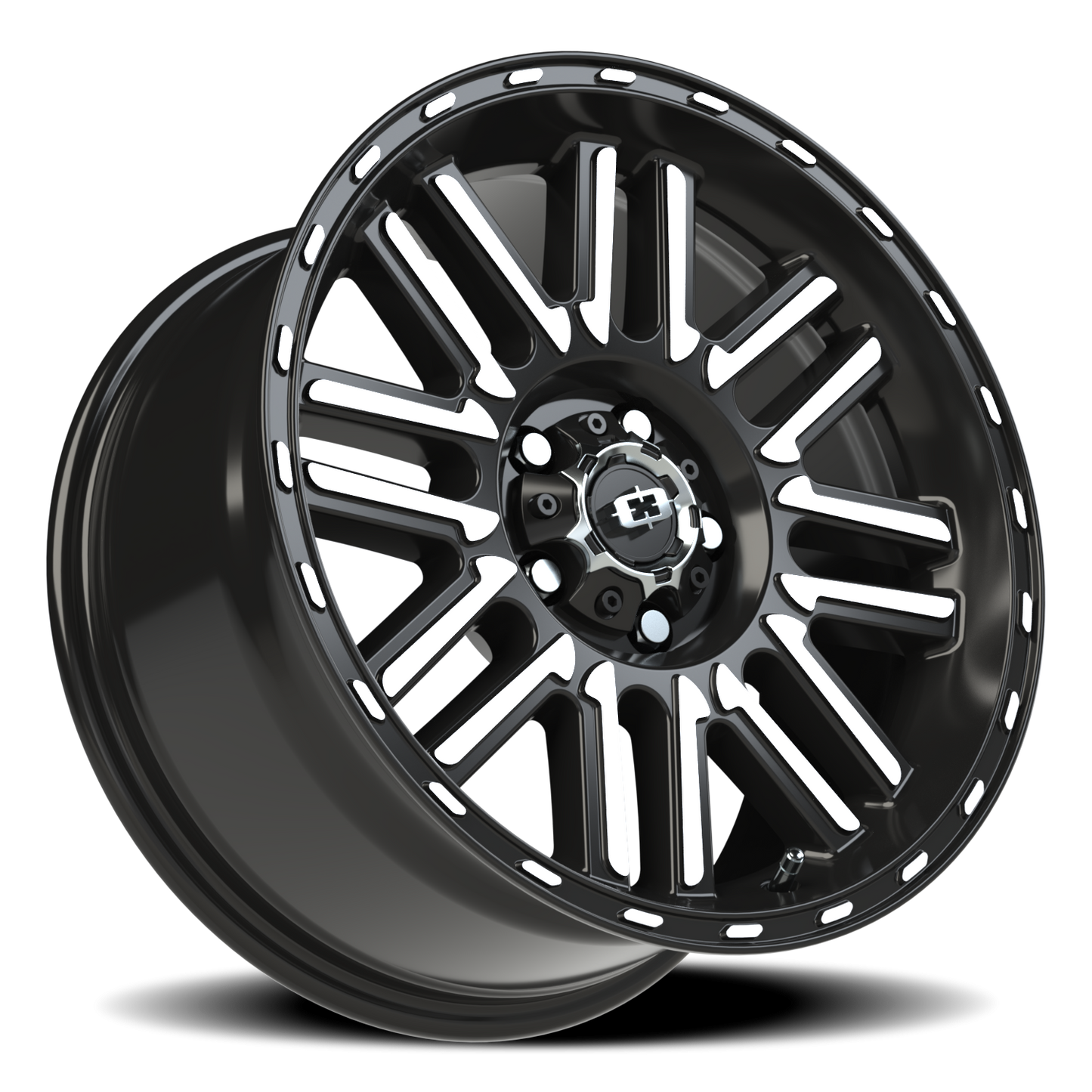 Vision Nexus 17X8.5 Gloss Black Machined Face Wheel