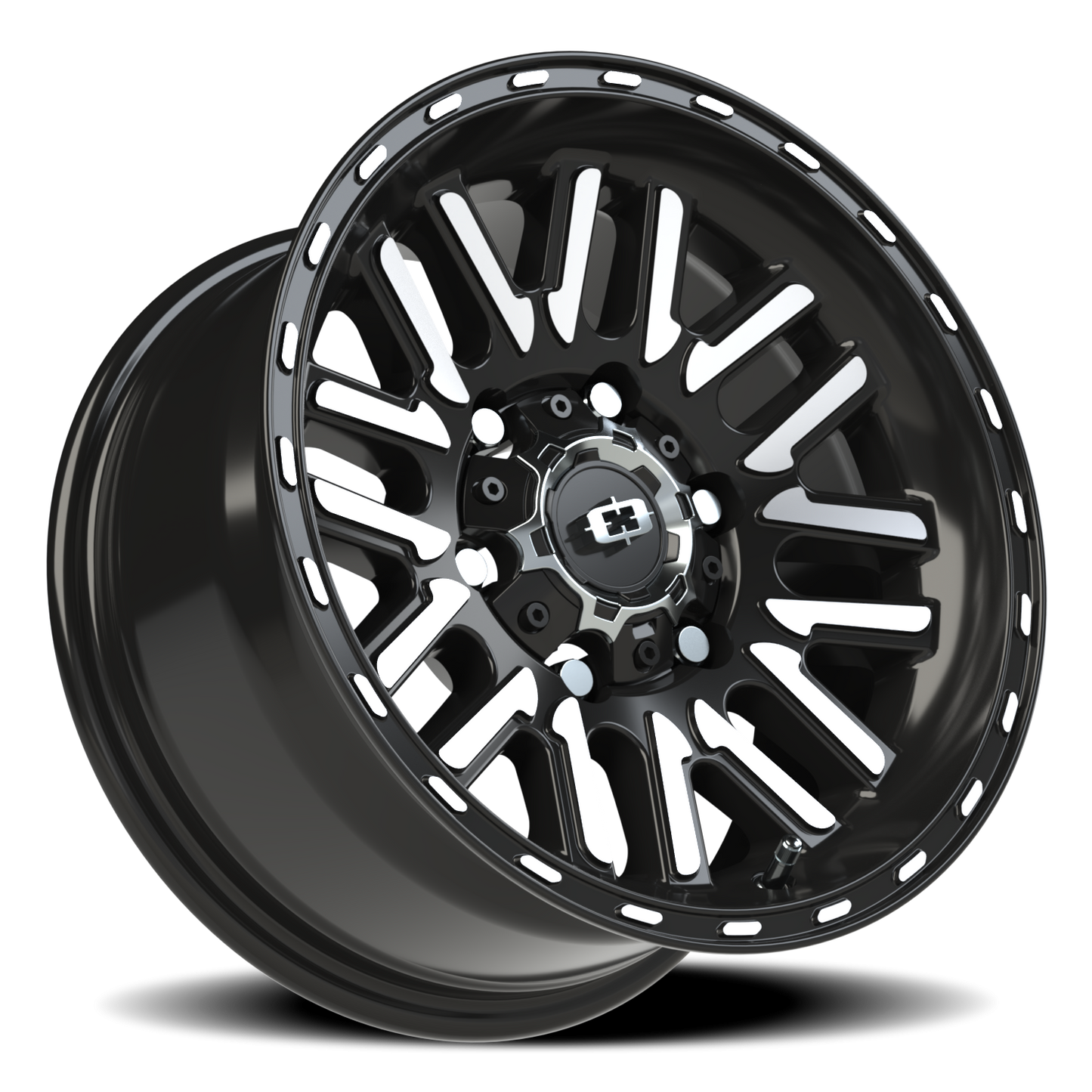 Vision Nexus 15X7.5 Gloss Black Machined Face Wheel