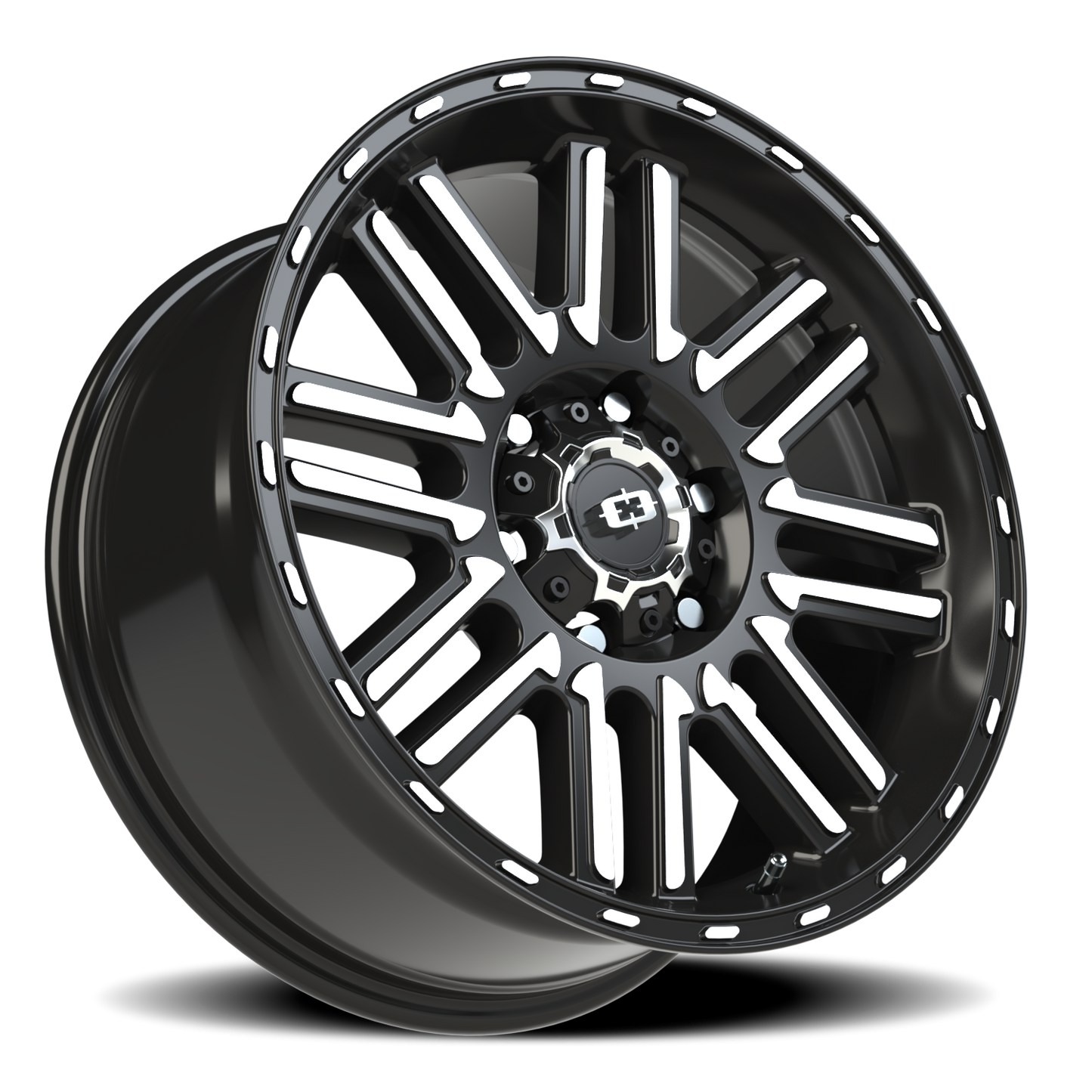 Vision Nexus 18X8.5 Gloss Black Machined Face Wheel