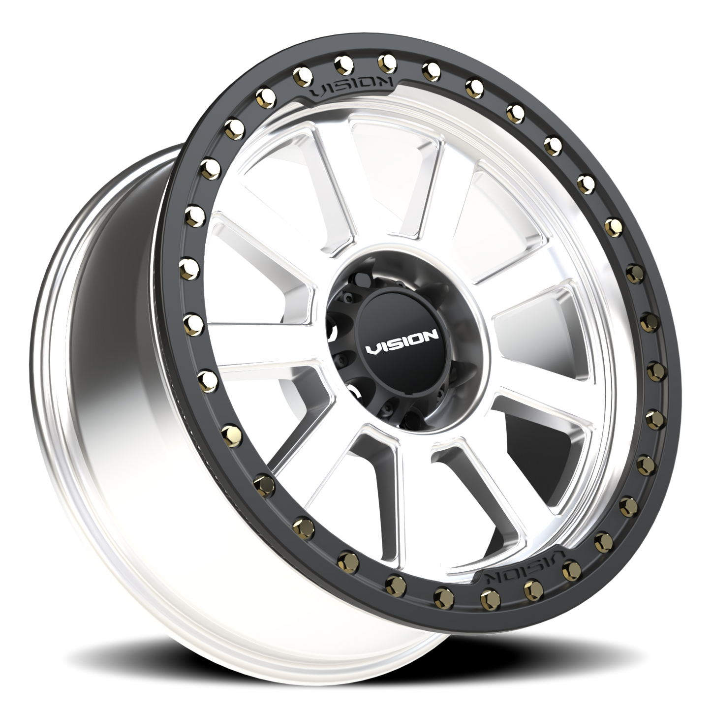 Vision Drilled 20X9 Machined Wheel