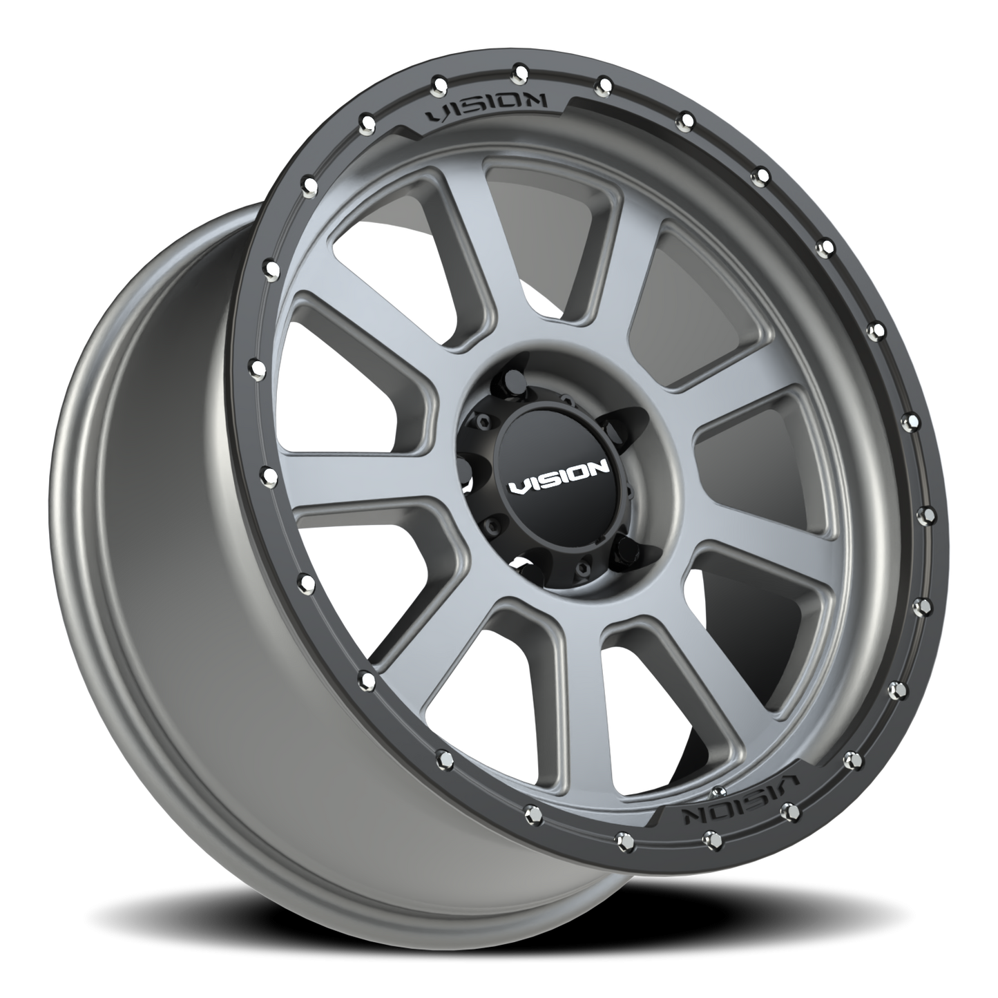 Vision Ojos 20X9 Satin Grey Wheel