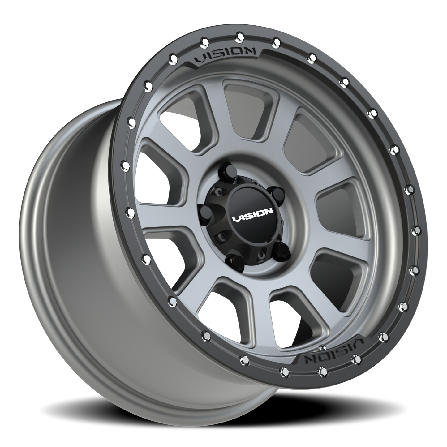 Vision Ojos 17X9 Satin Grey Wheel