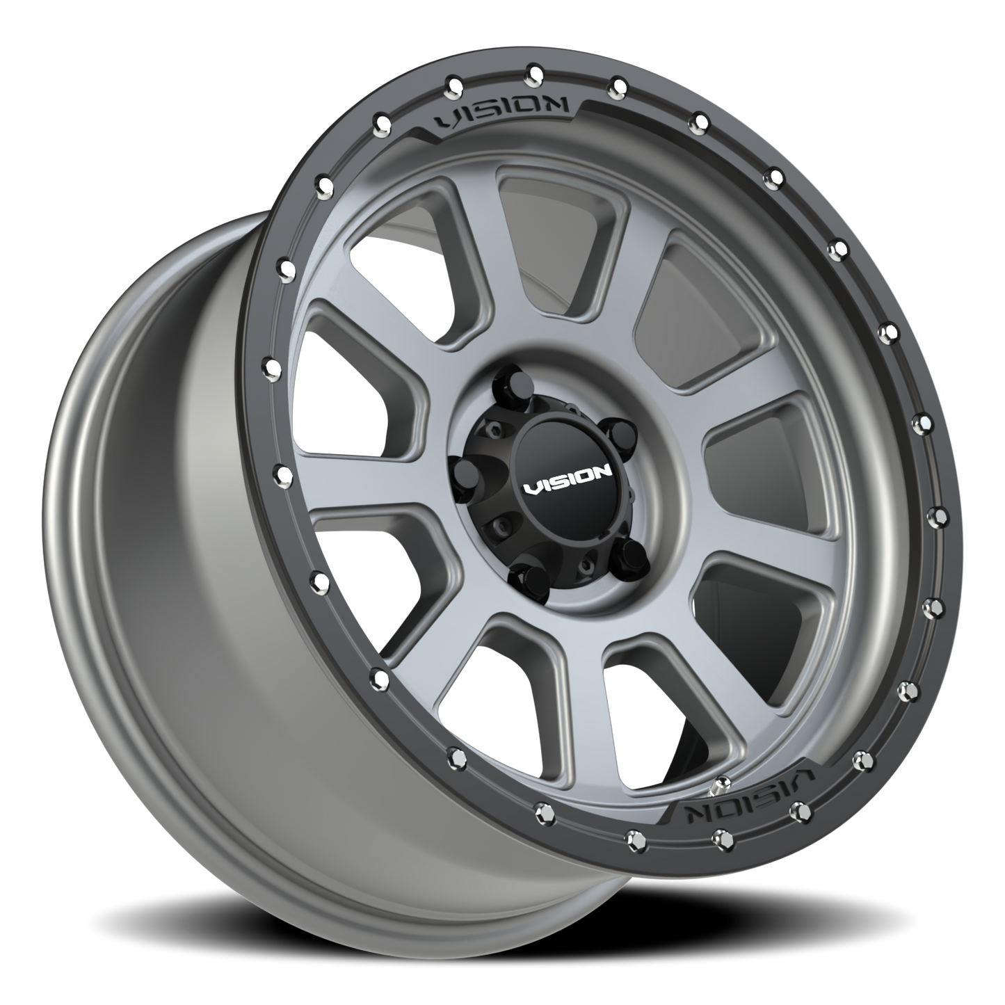 Vision Ojos 18X9 Satin Grey Wheel