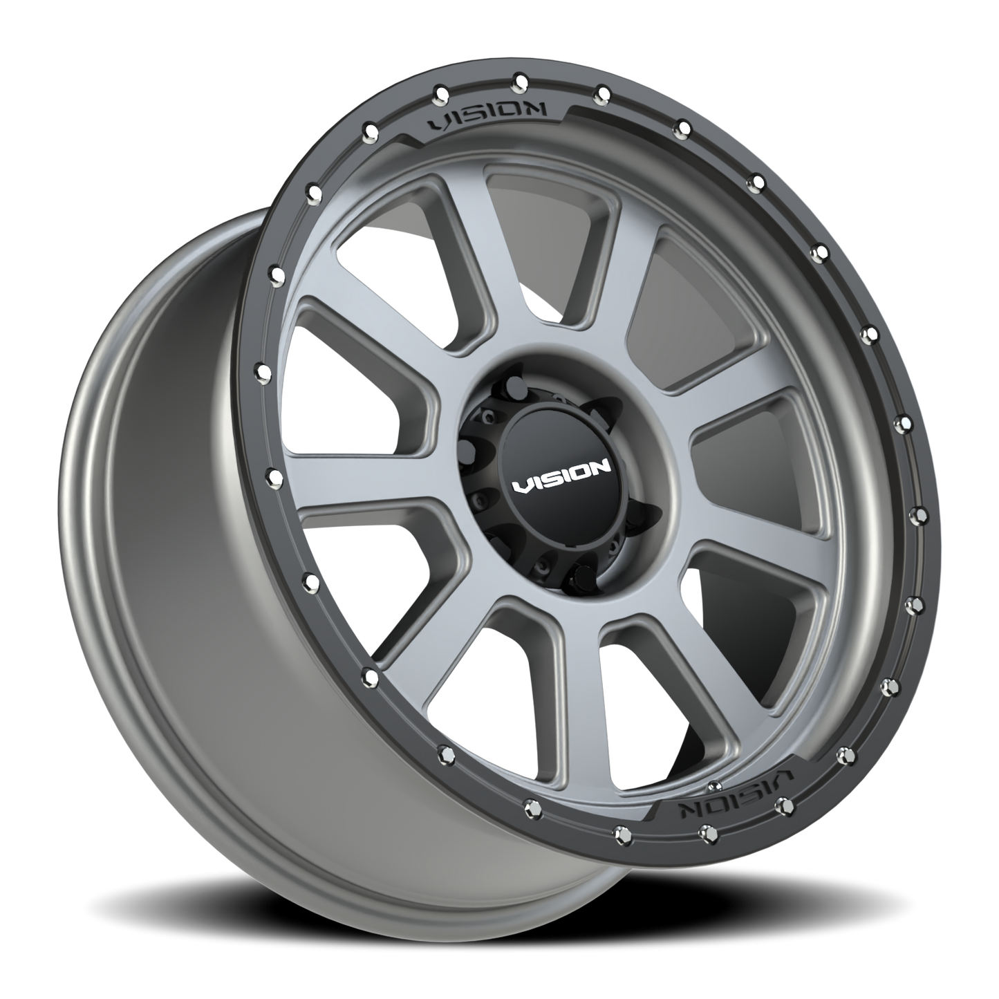 Vision Ojos 20X9 Satin Grey Wheel
