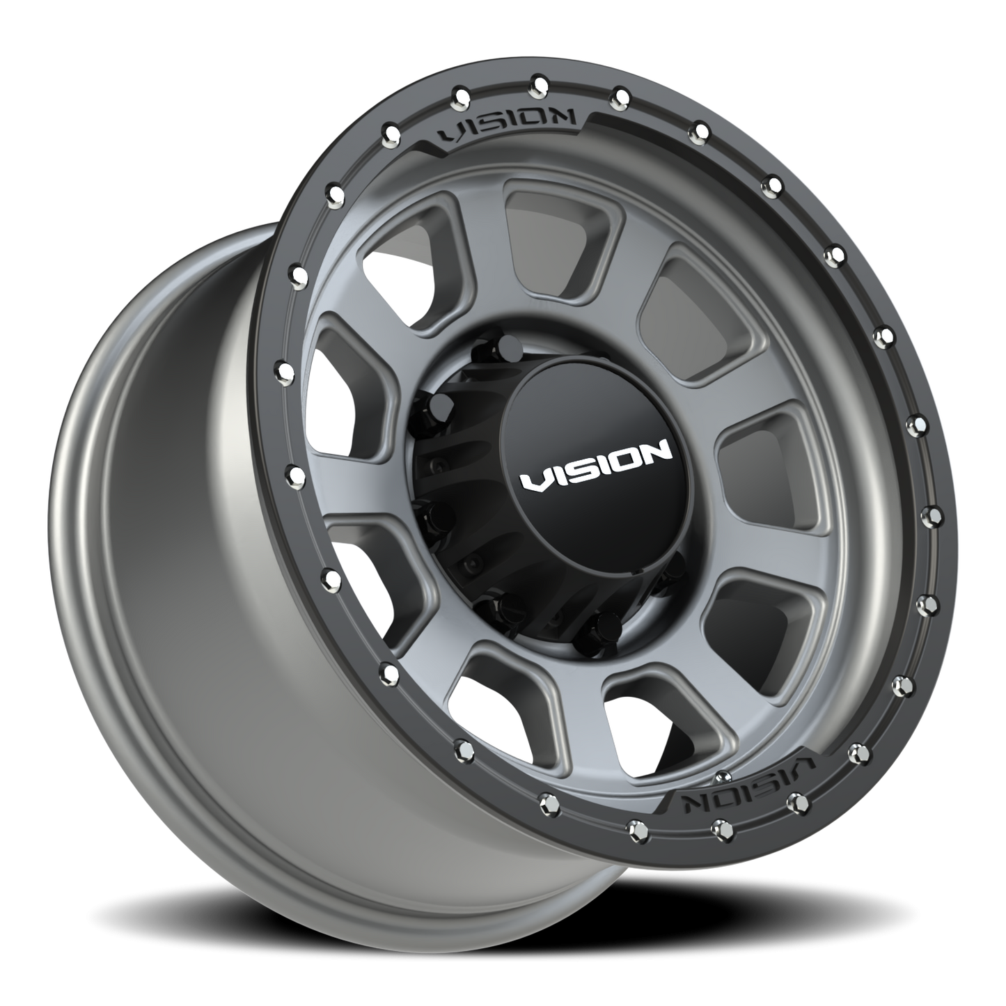 Vision Ojos 17X9 Satin Grey Wheel