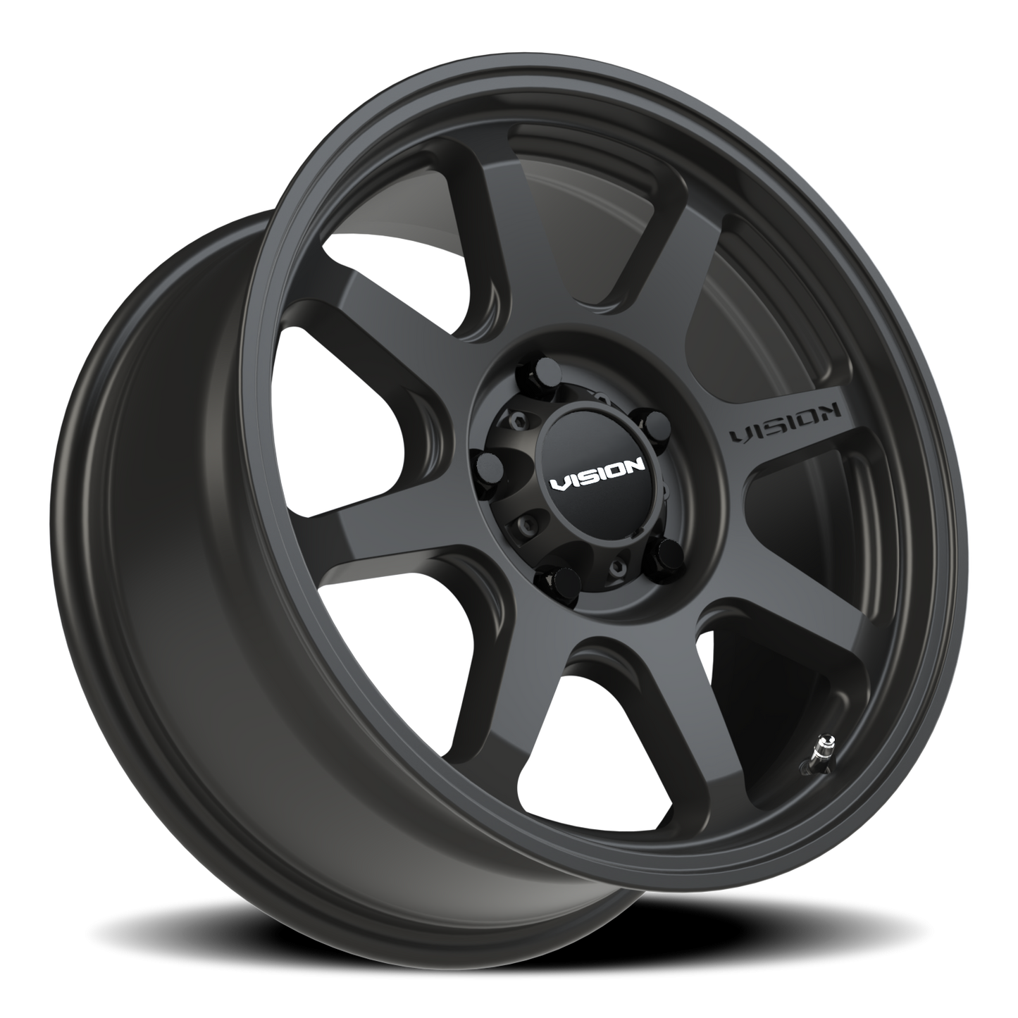 Vision Flow 17X8 Satin Black Wheel
