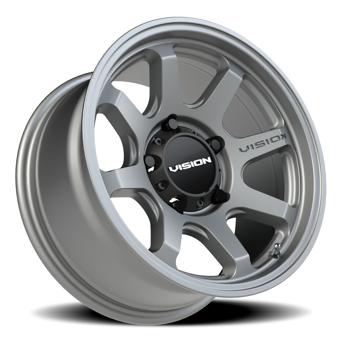 Vision Flow 16X8 Satin Grey Wheel