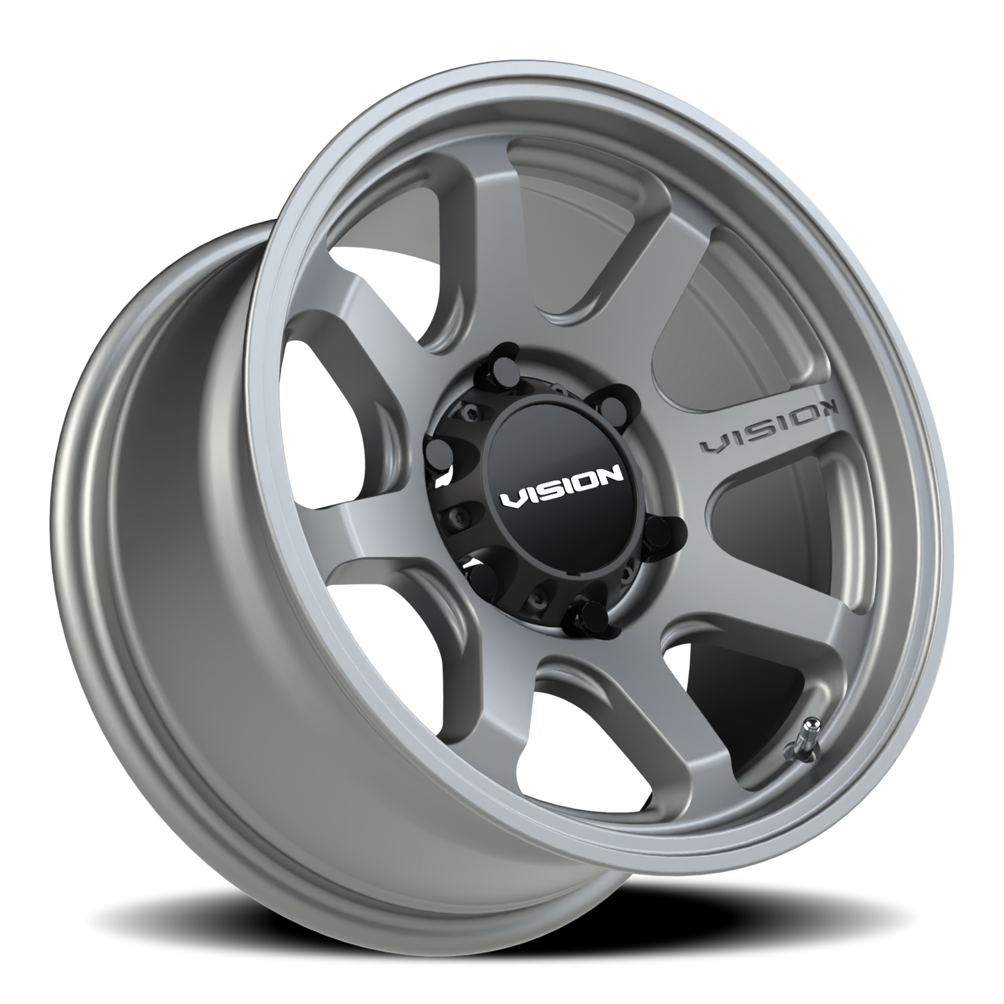 Vision Flow 16X8 Satin Grey Wheel
