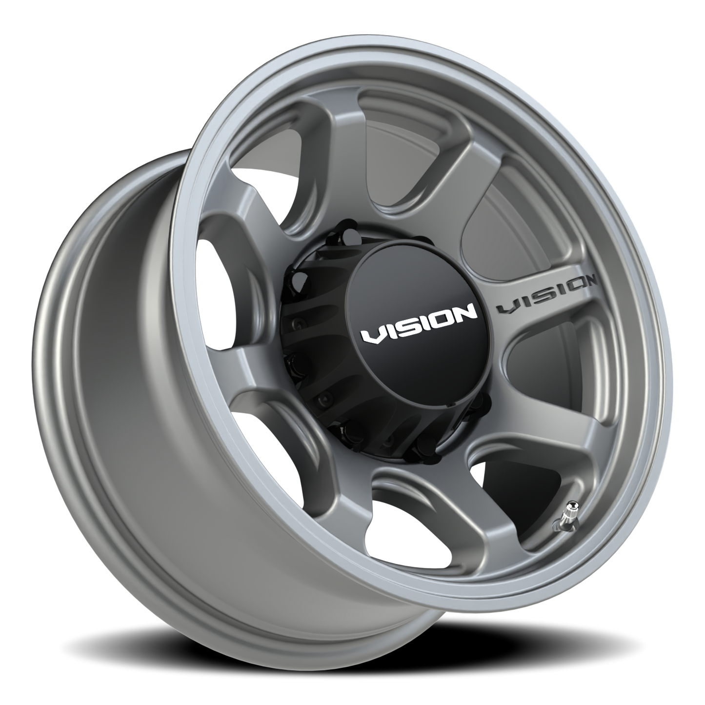 Vision Flow 16X8 Satin Grey Wheel