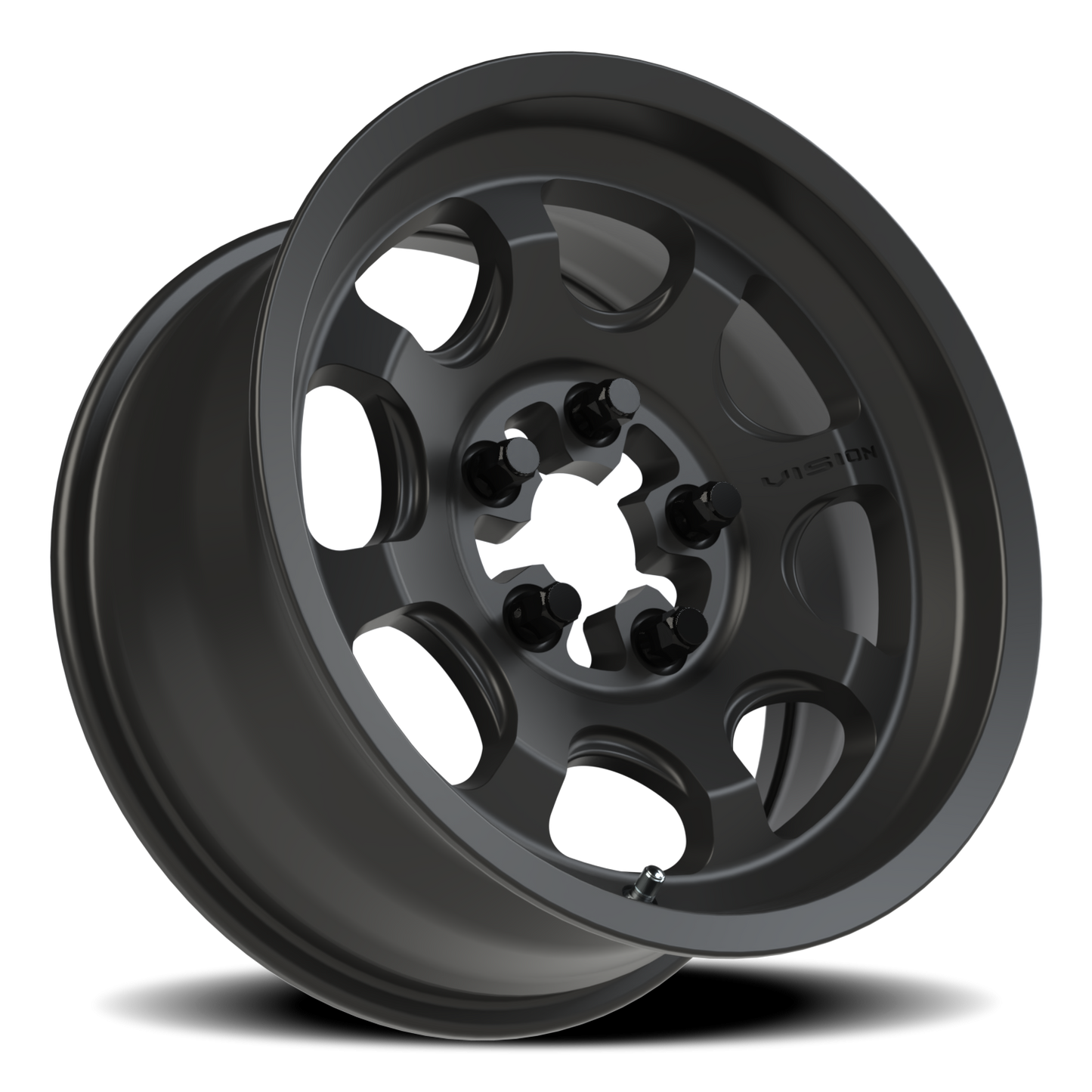 Vision Flow 15X7 Satin Black Wheel