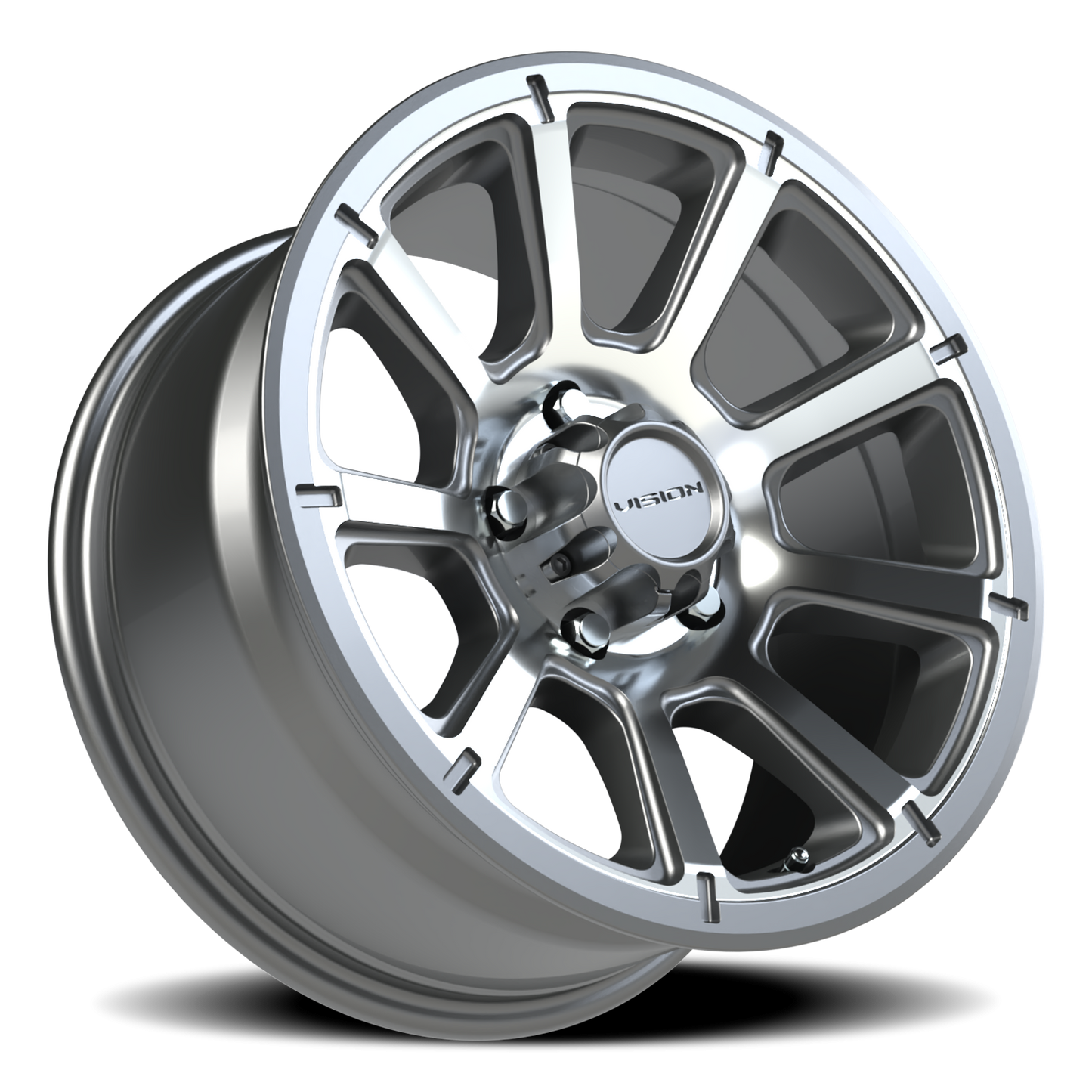 Vision Turbine 17X8.5 Gunmetal Machined Face Wheel