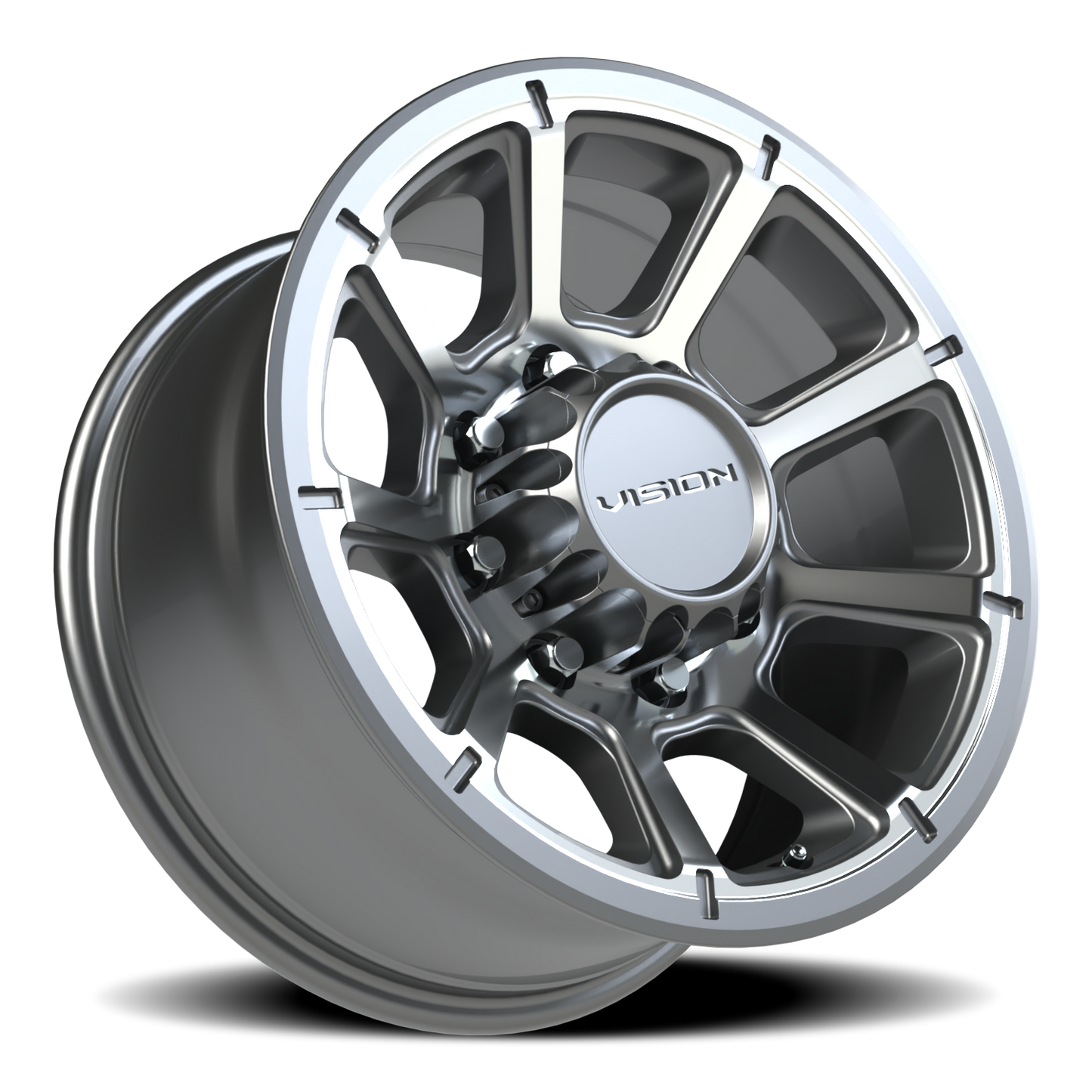 Vision Turbine 17X8.5 Gunmetal Machined Face Wheel