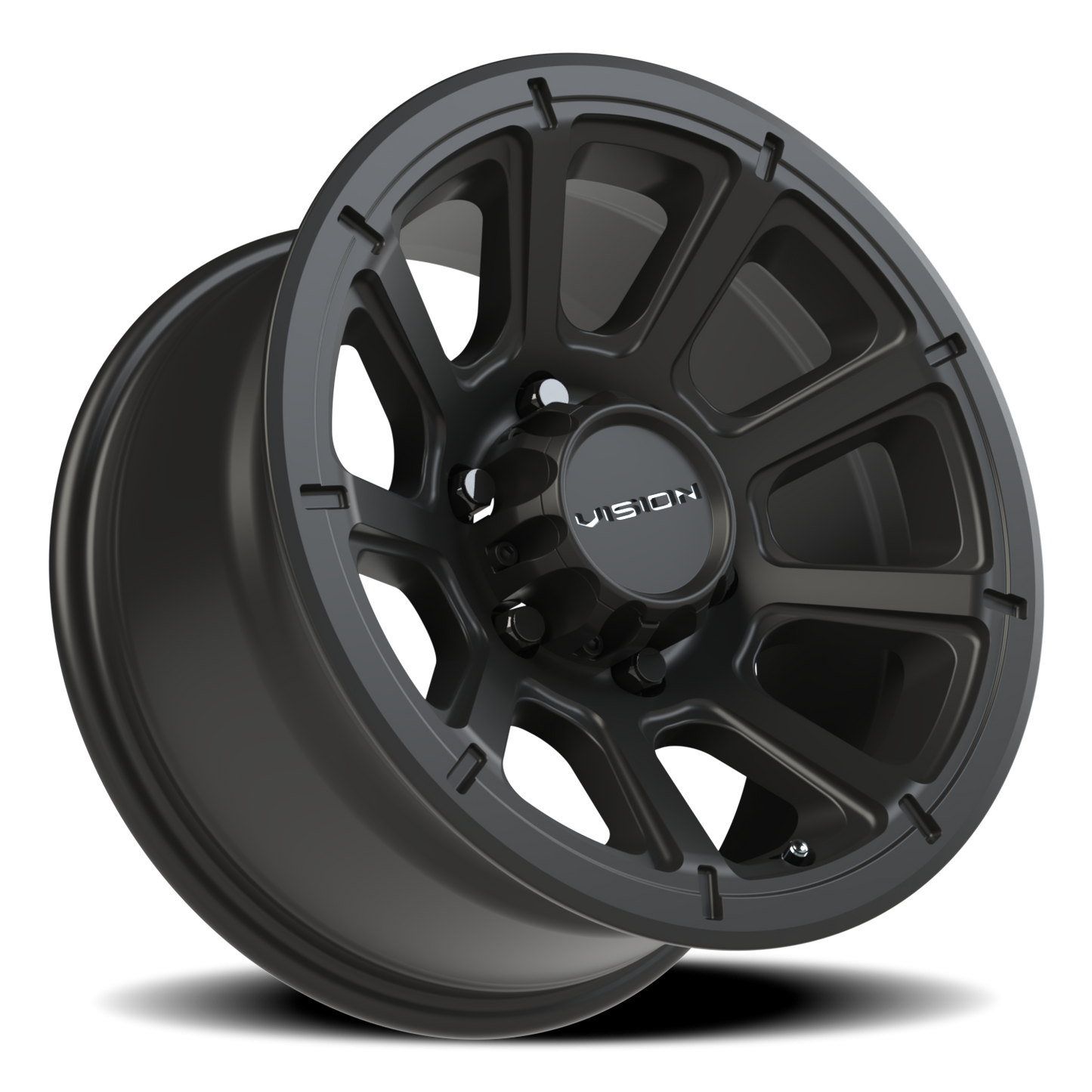 Vision Turbine 16X8 Matte Black Wheel