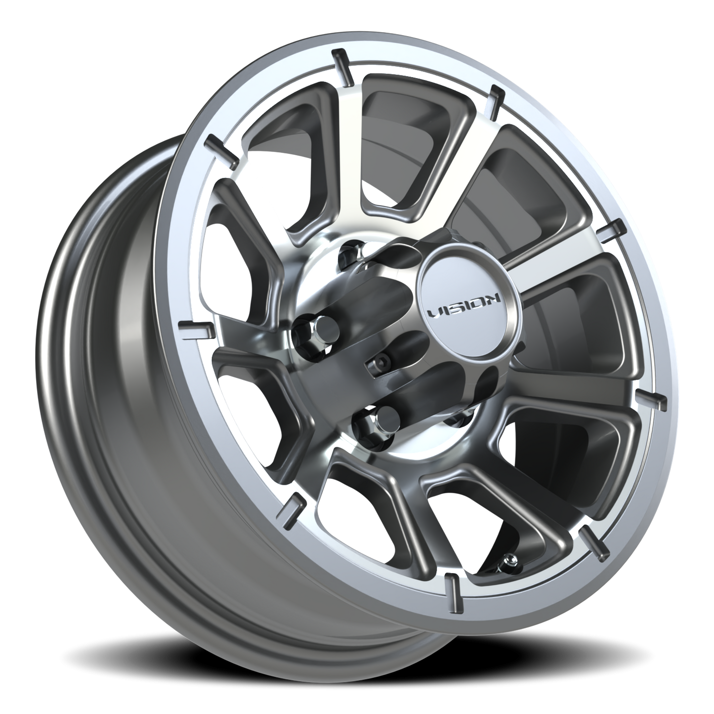 Vision Turbine 14X5.5 Gunmetal Machined Face Wheel