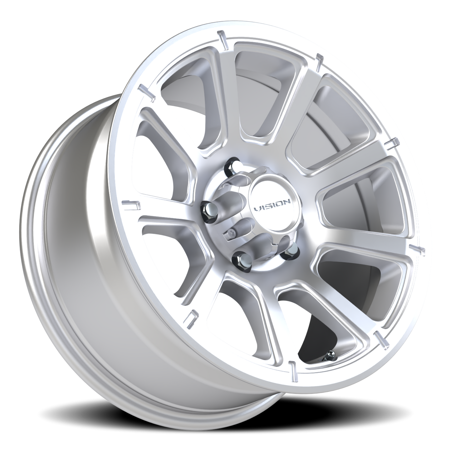Vision Turbine 17X8.5 Winter Paint-Silver( Salt Resistant) Wheel