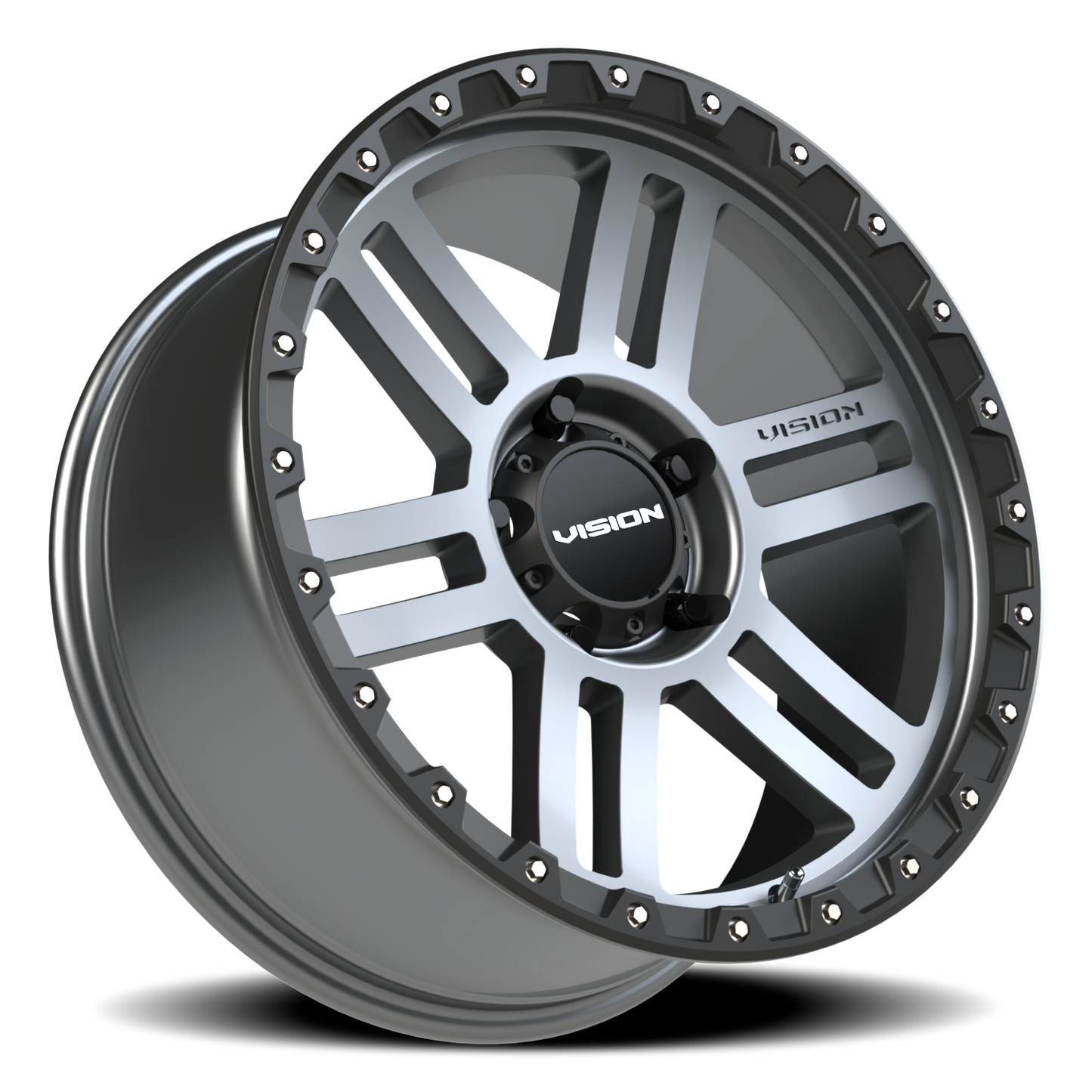 Vision MANX2 20X9 Satin Grey Wheel