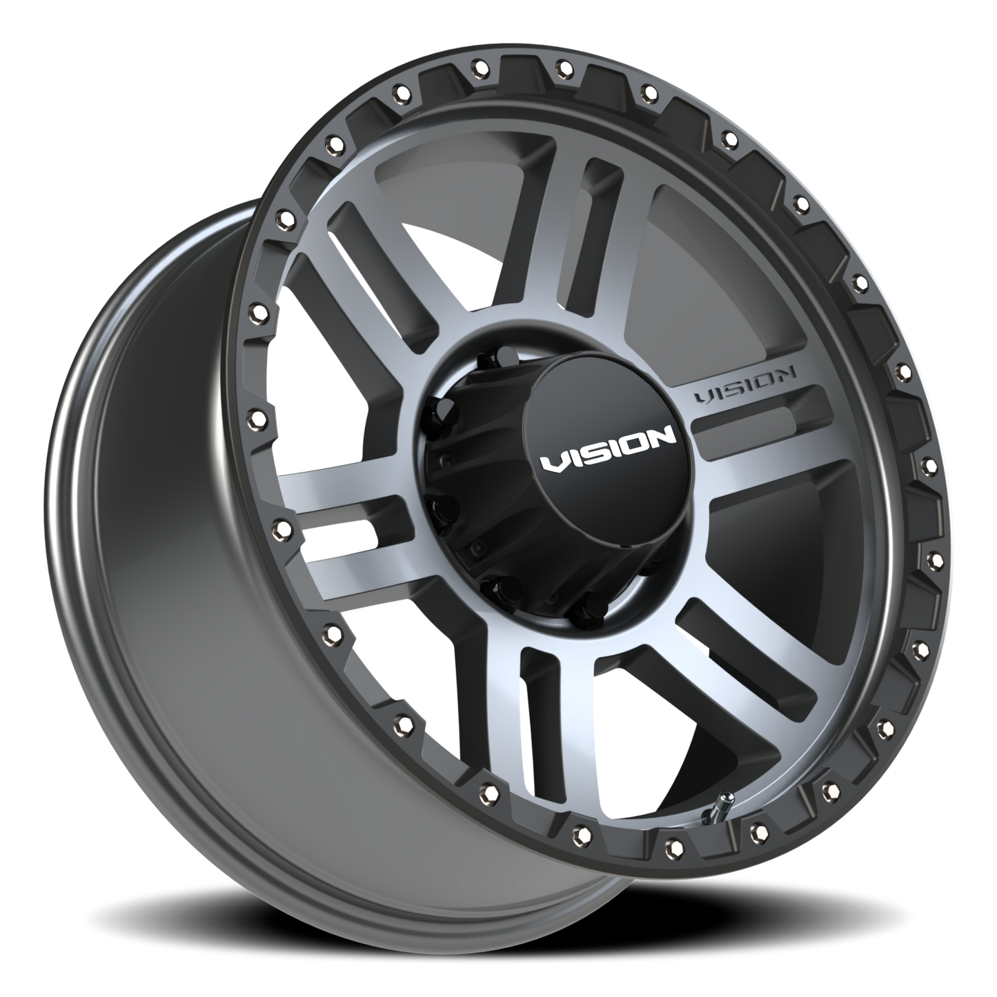 Vision MANX2 20X9 Satin Grey Wheel