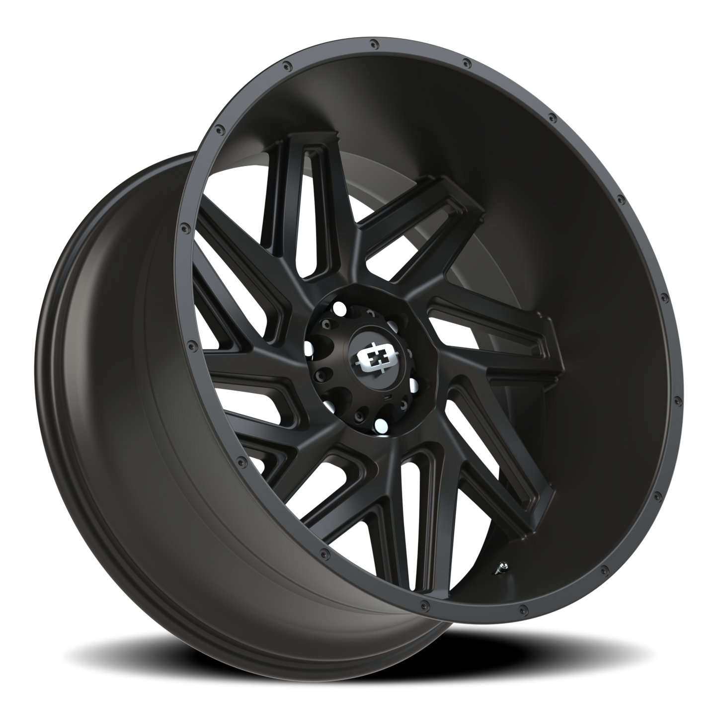 Vision Spyder 24X12 Satin Black Wheel