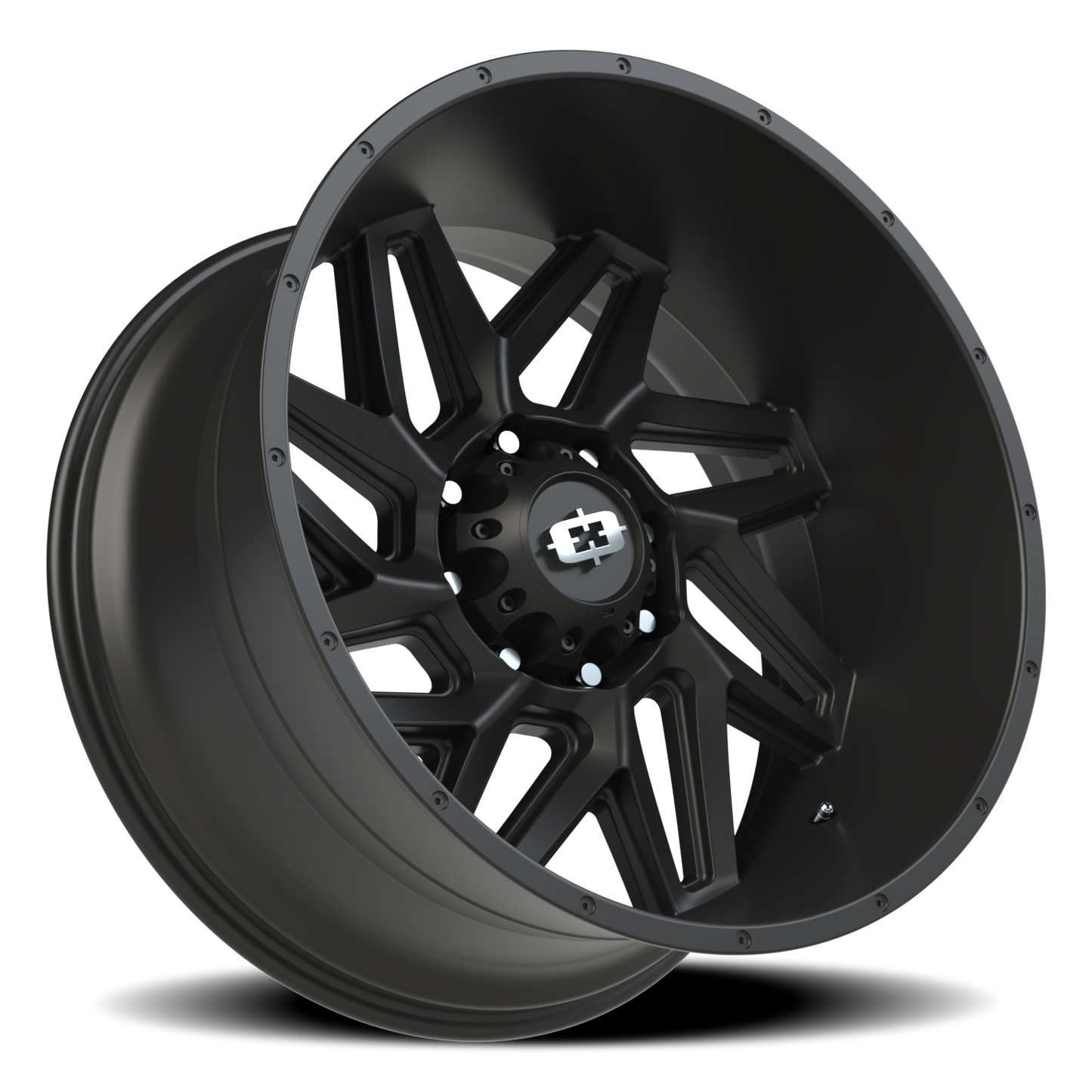 Vision Spyder 24X12 Satin Black Wheel