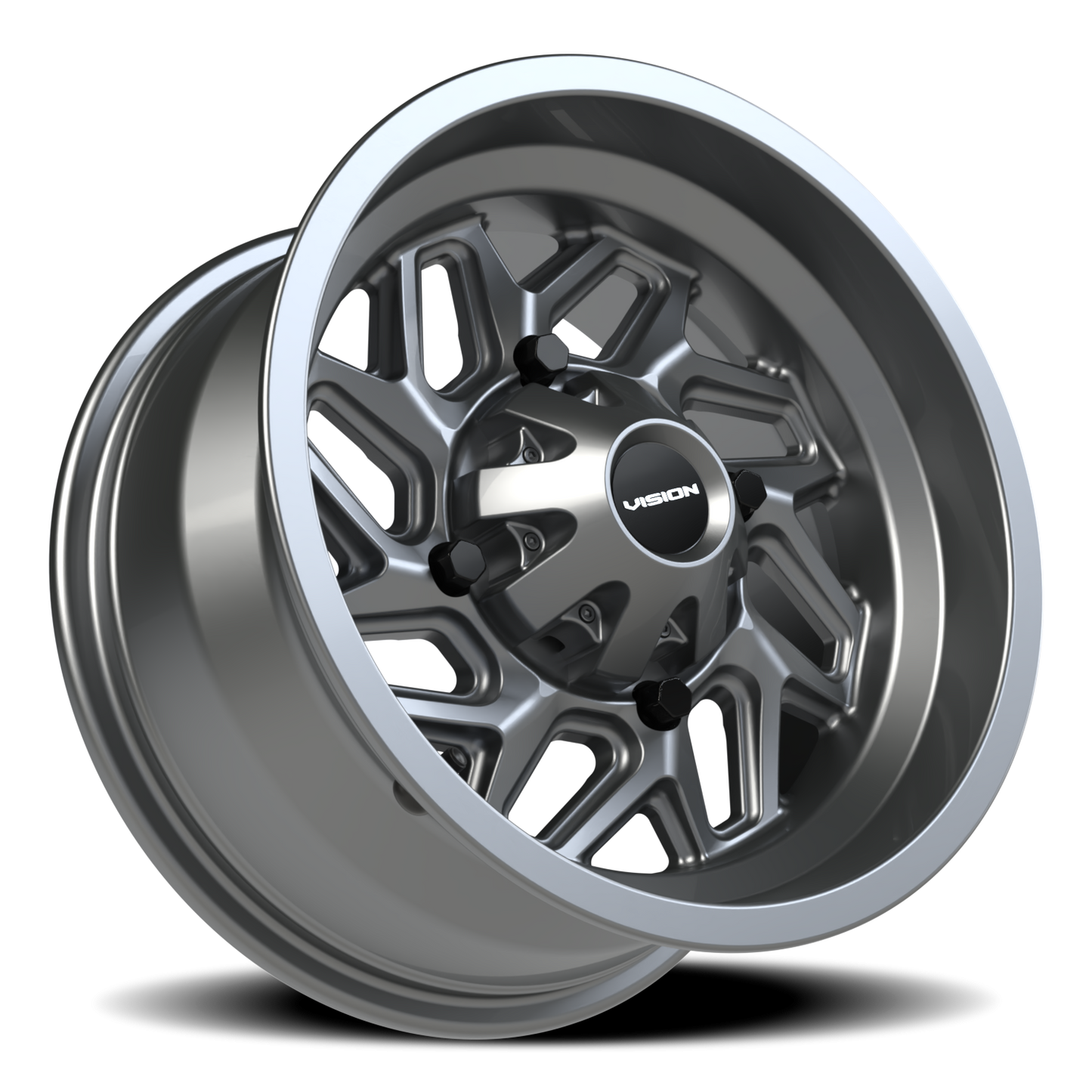 Vision Spyder 14X7 Gunmetal Wheel