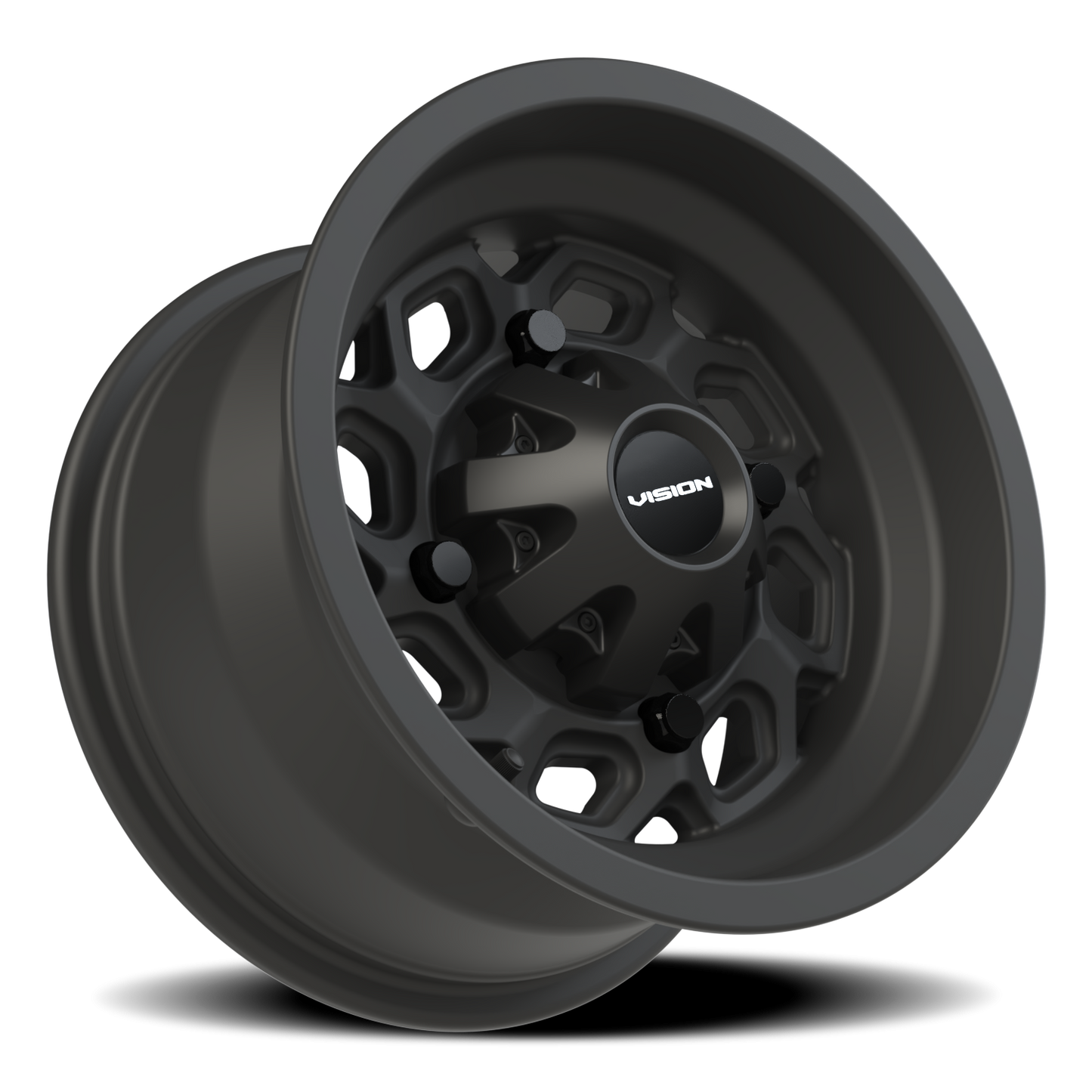 Vision Spyder 12X7 Matte Black Wheel