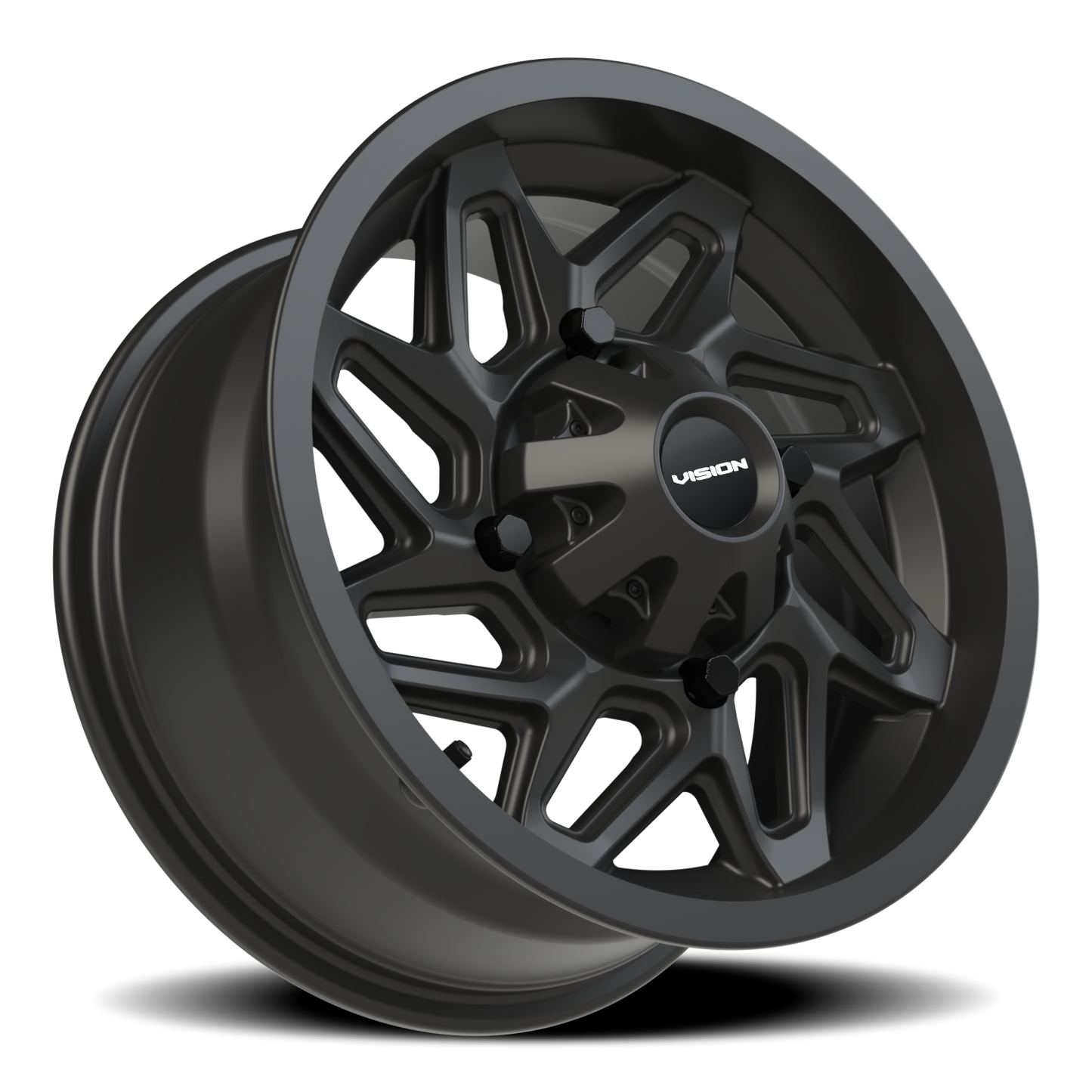 Vision Spyder 14X7 Matte Black Wheel