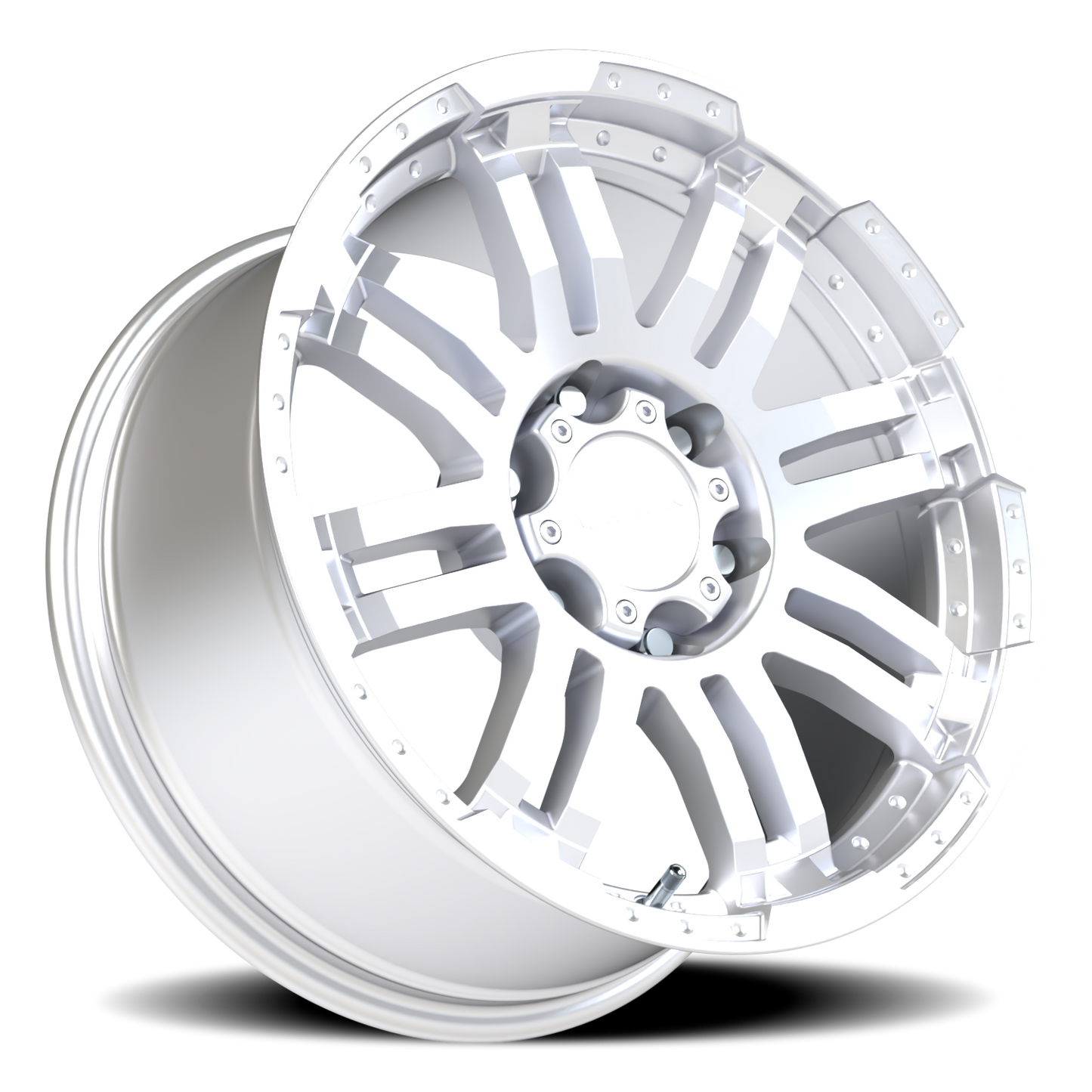 Vision Warrior 20X9 Winter Paint-Silver( Salt Resistant) Wheel