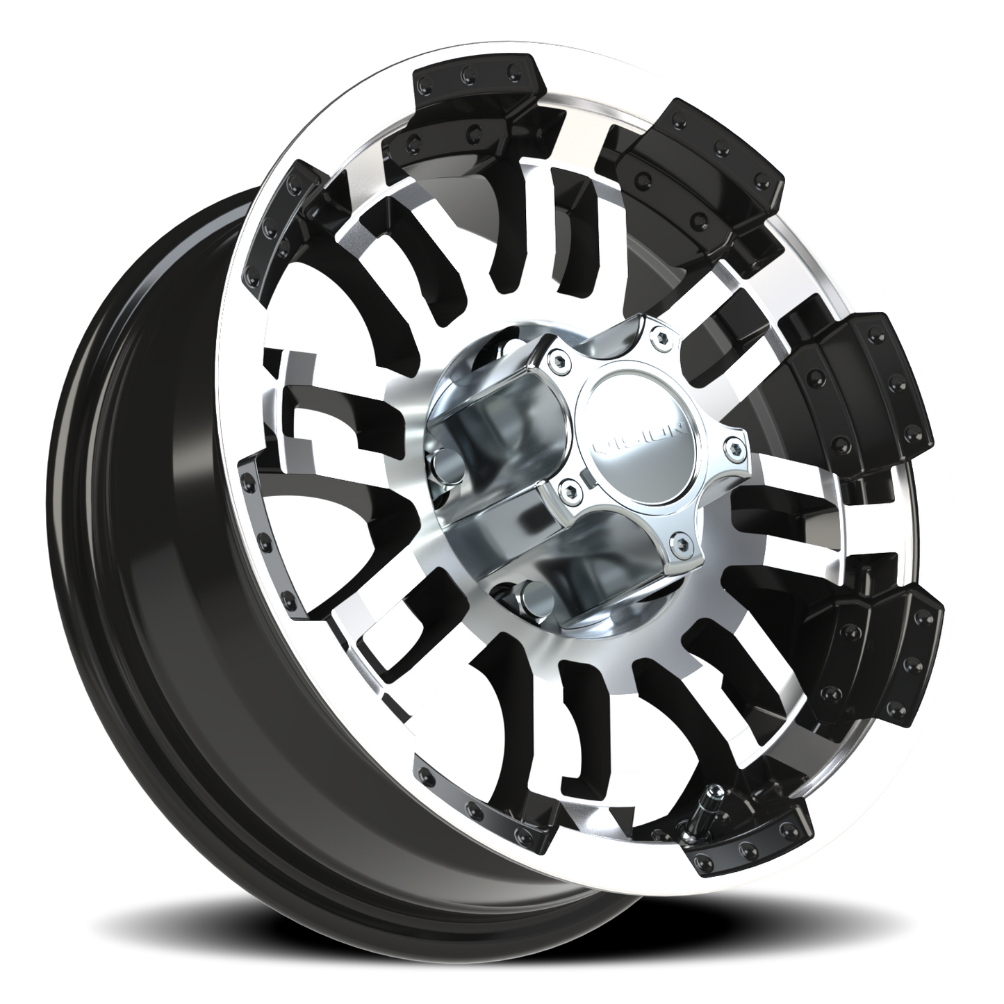 Vision Vw 15X6 Gloss Black Machined Face Wheel