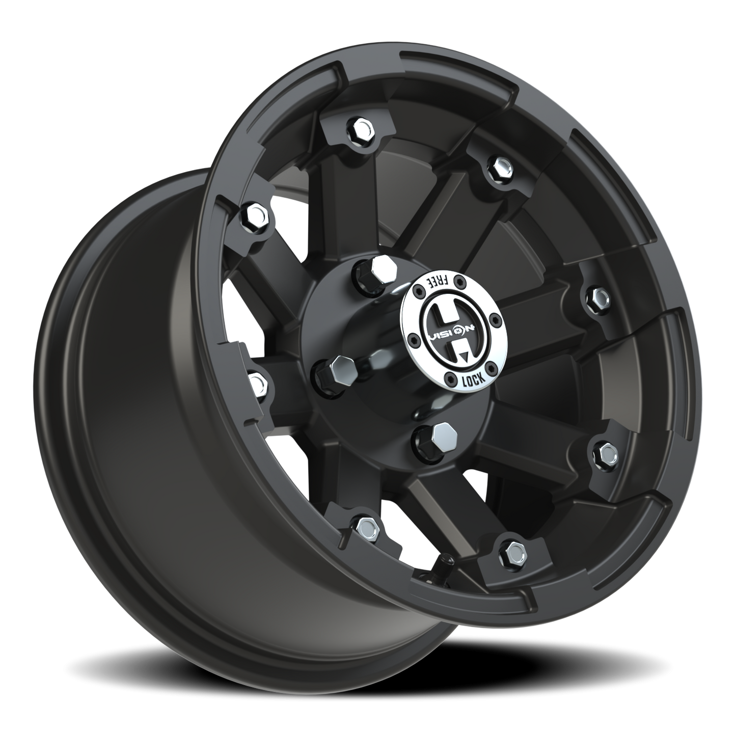 Vision Vislock 12X7 Matte Black Wheel