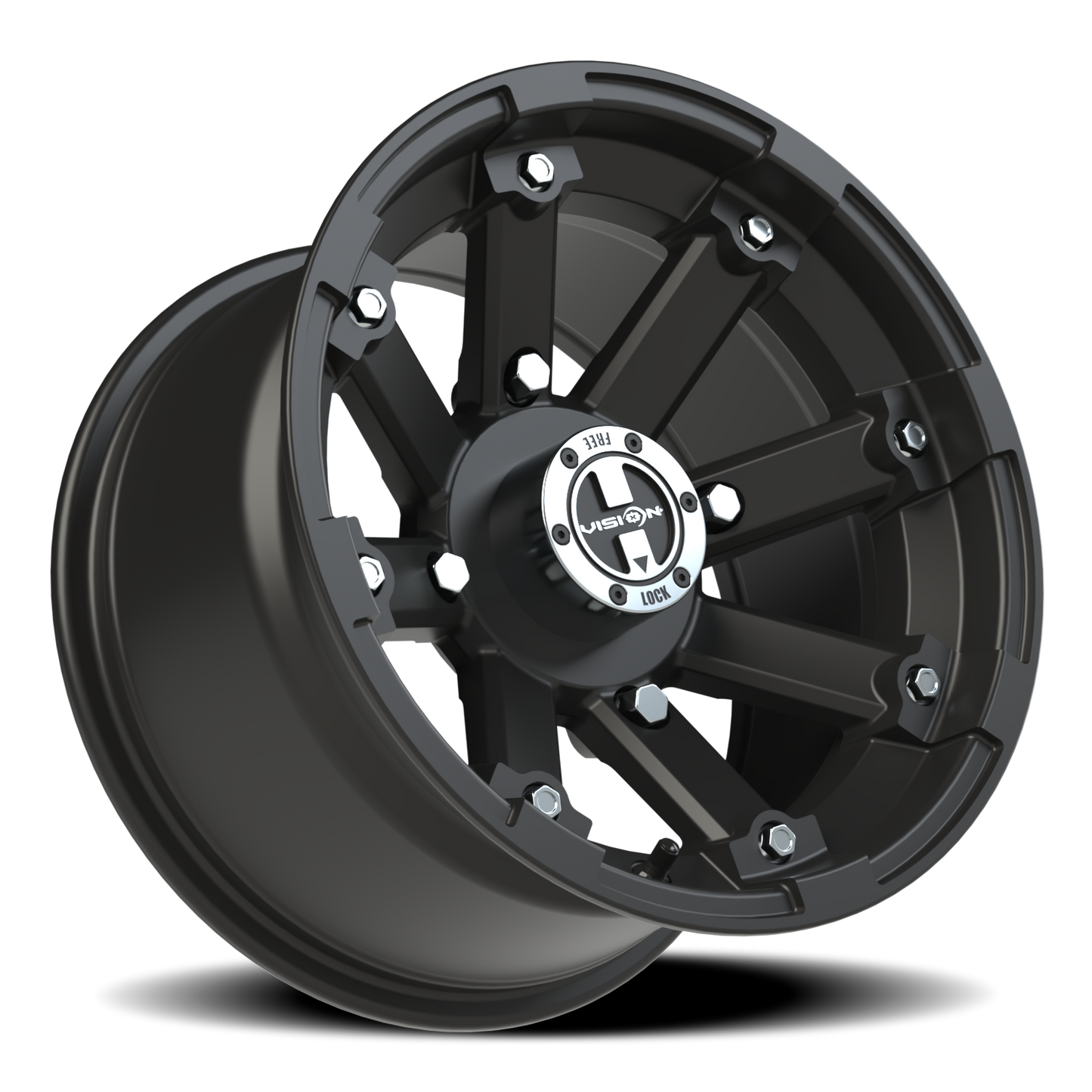 Vision Lockout 14X8 Matte Black Wheel