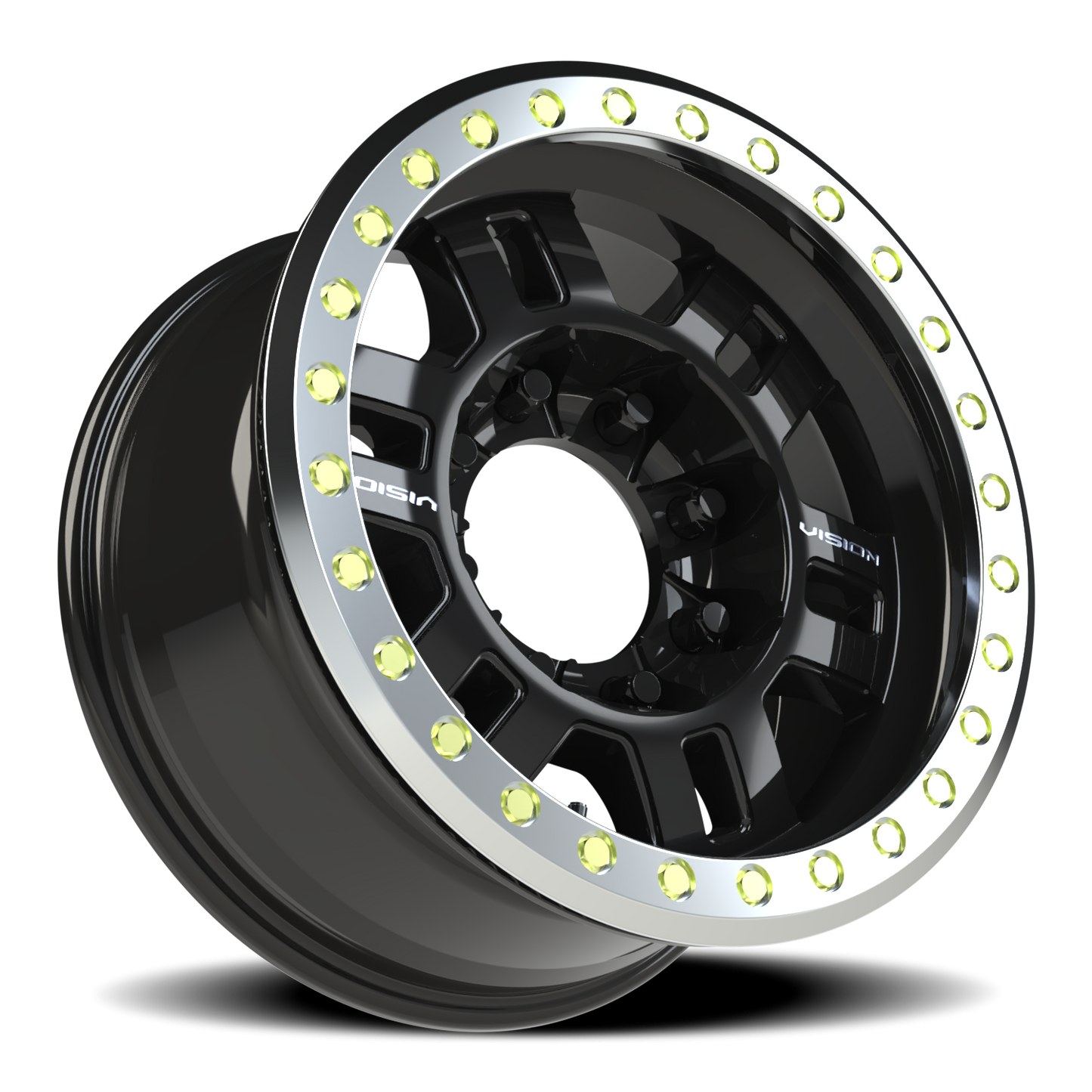 Vision Bl 17X8.5 Gloss Black Wheel