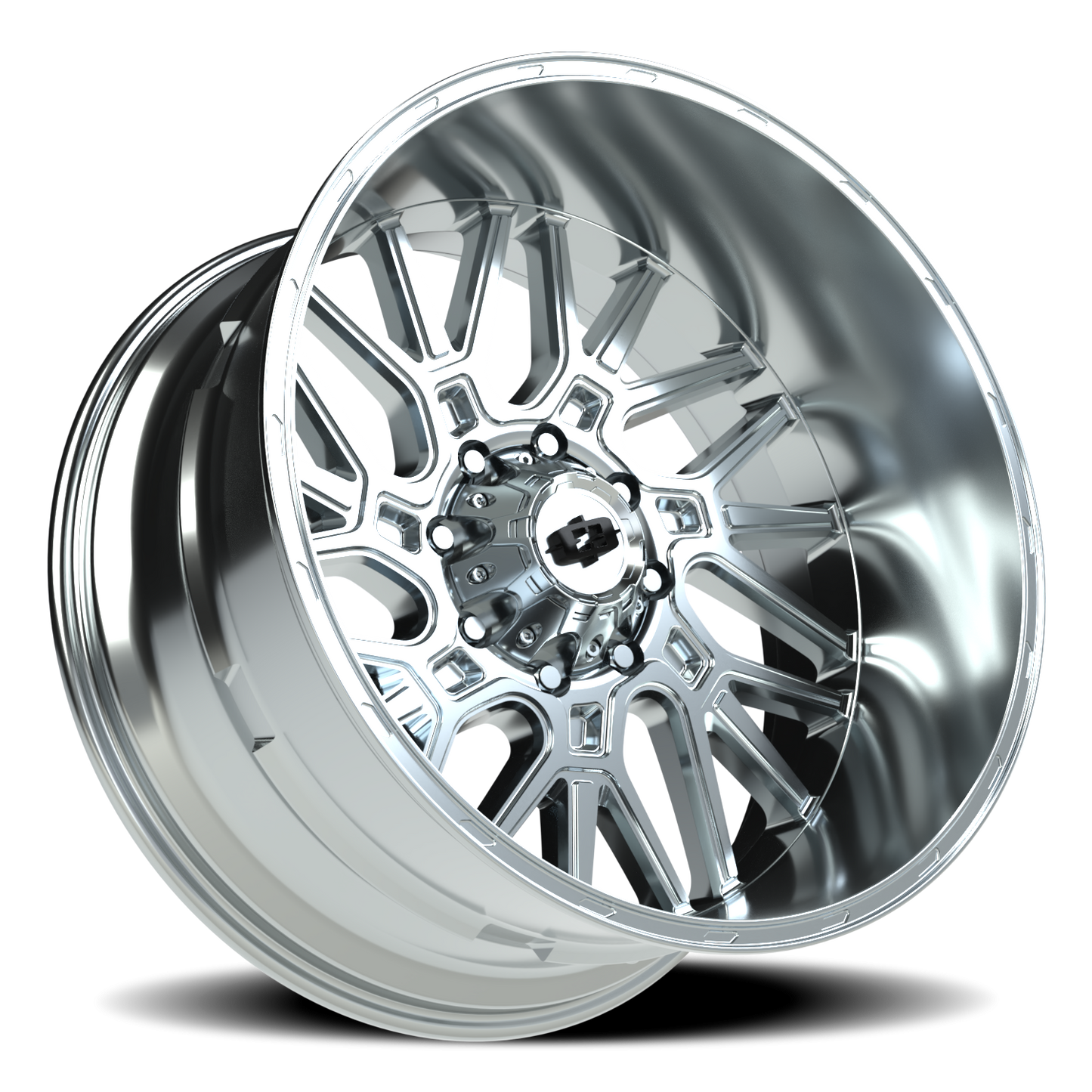 Vision Brawl 24X12 Chrome Wheel