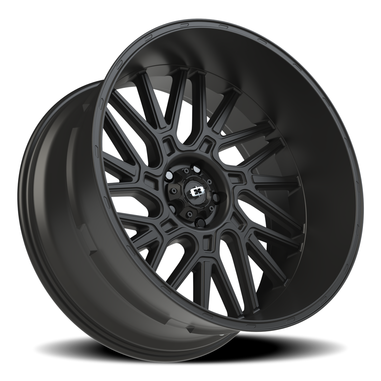Vision Brawl 24X12 Satin Black Wheel