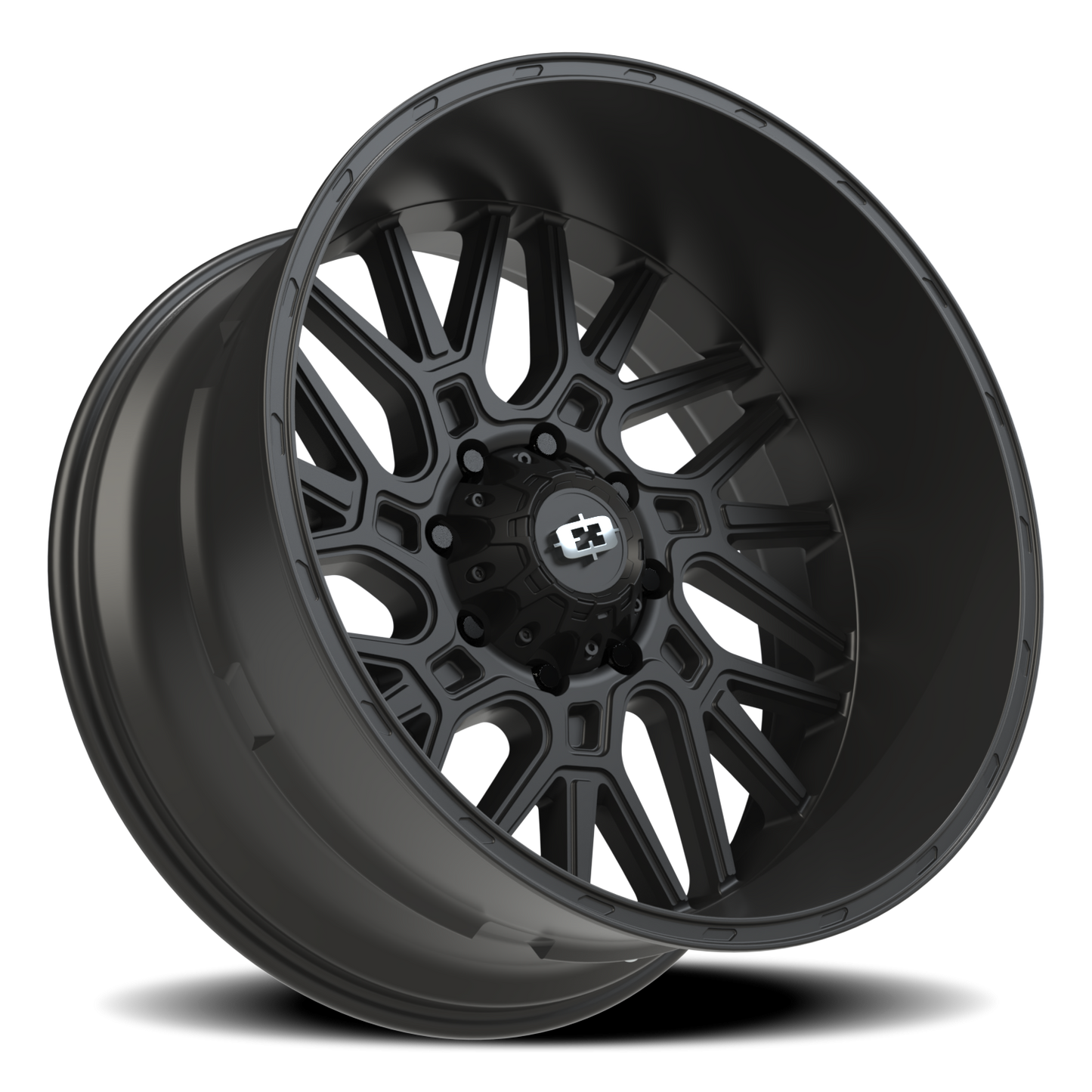 Vision Brawl 24X12 Satin Black Wheel