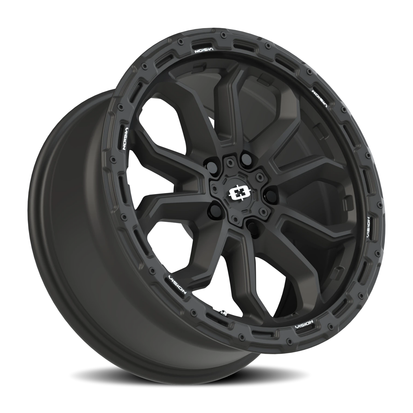 Vision Korupt 17X8 Satin Black Wheel