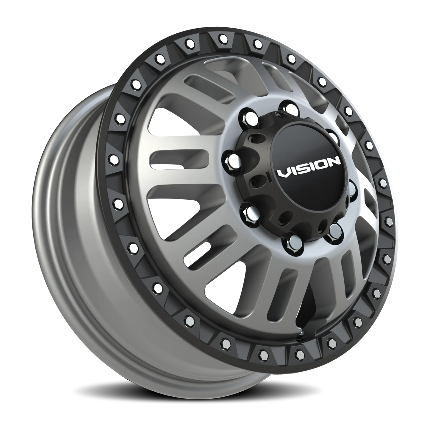 Vision MANX2 16X6 Satin Grey Wheel