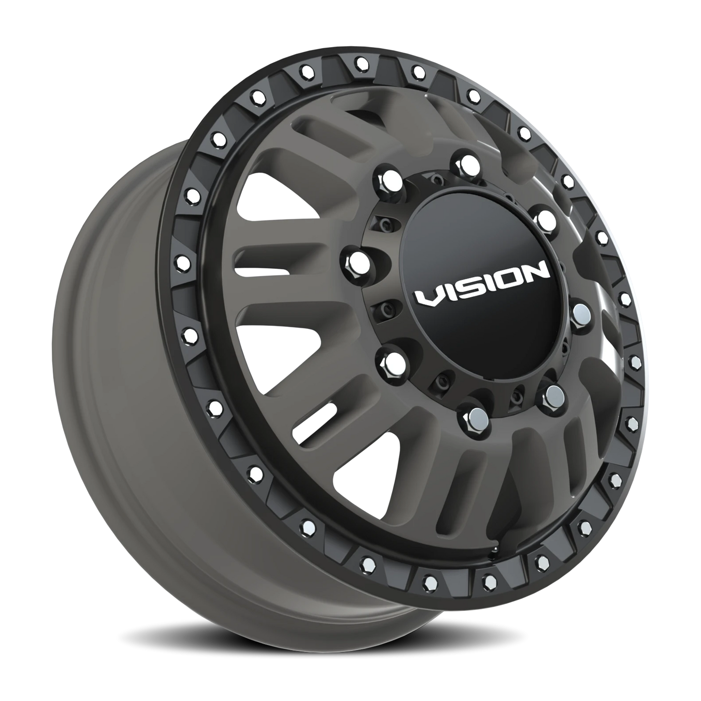 Vision MANX2 17X6.5 Satin Grey Wheel