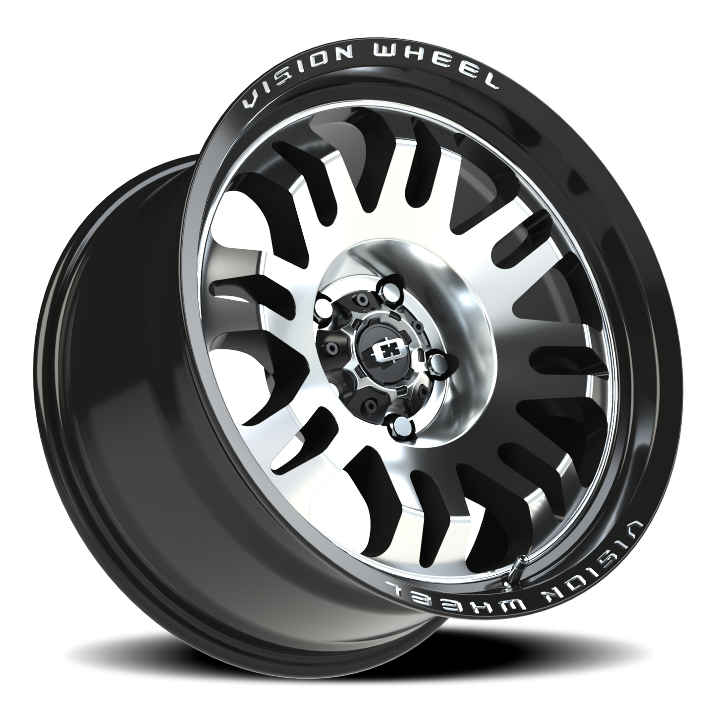Vision Inferno 18X9.5 Gloss Black Machined Face Wheel